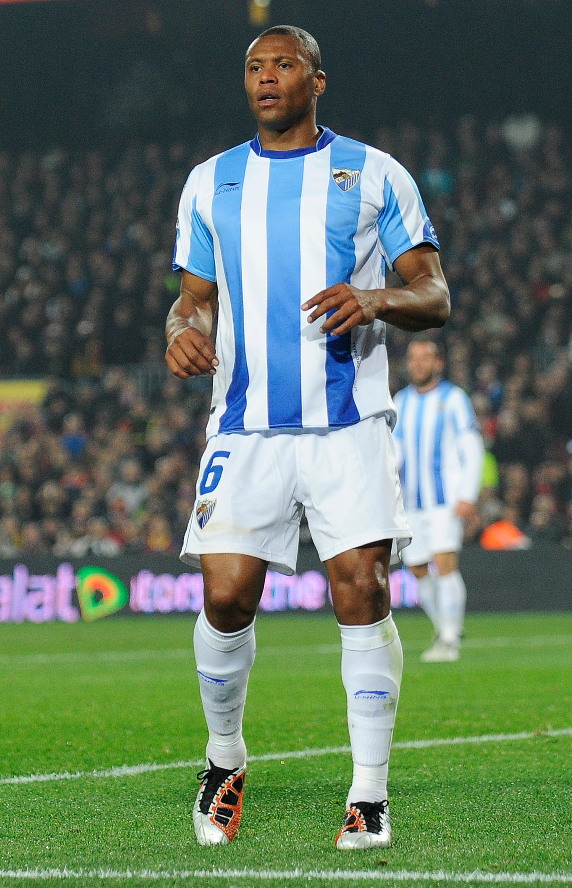 BARCELONA, SPAIN - JANUARY 16:  Julio Baptista of Malaga looks on during the La Liga match between FC Barcelona and Malaga at Nou Camp on January 16, 2011 in Barcelona, Spain. Barcelona won 4-1.  (Photo by David Ramos/Getty Images)