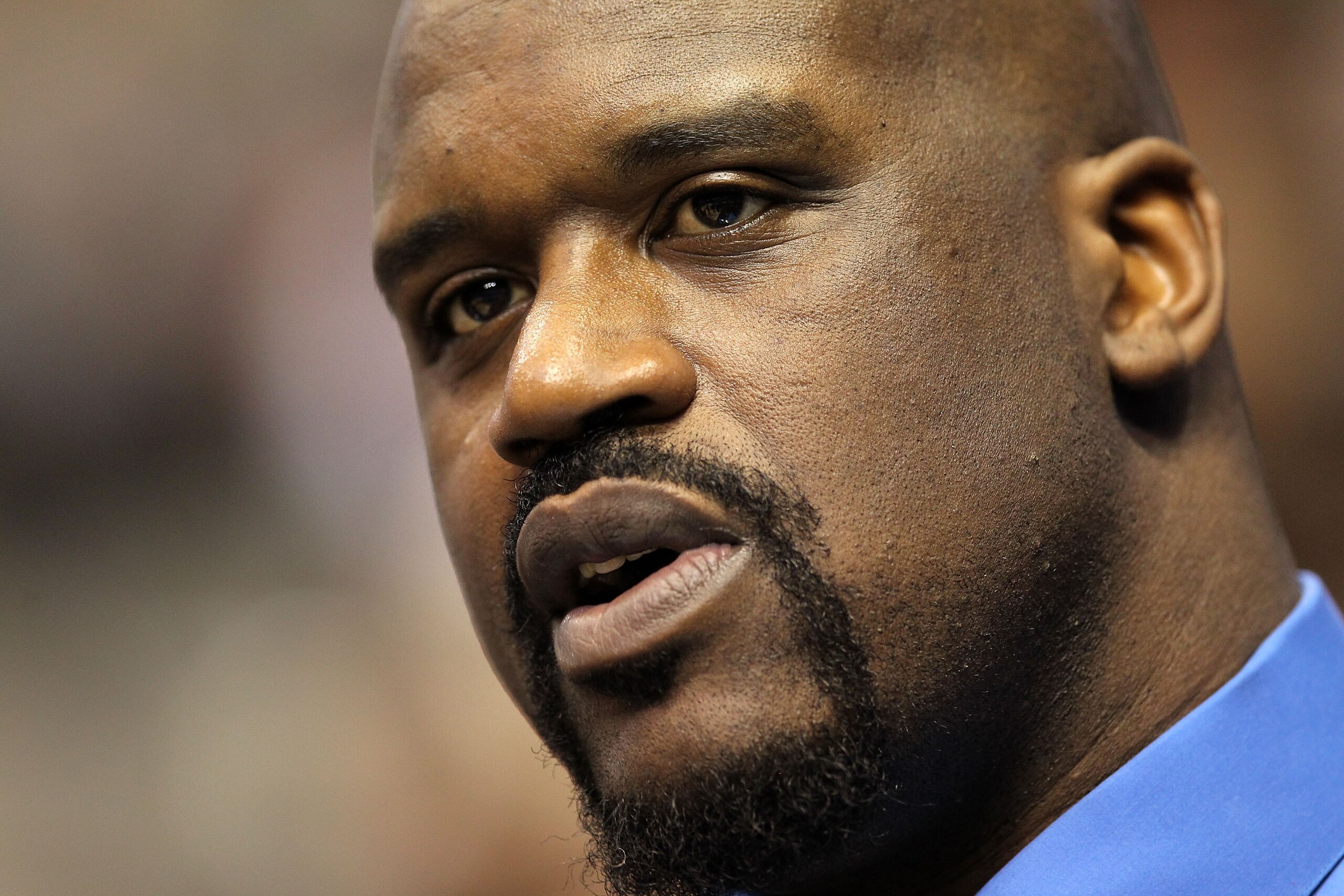 DALLAS - FEBRUARY 13:  Shaquille O'Neal #33 of the Cleveland Cavaliers looks on during the Haier Shooting Stars Competition on All-Star Saturday Night, part of 2010 NBA All-Star Weekend at American Airlines Center on February 13, 2010 in Dallas, Texas. NO