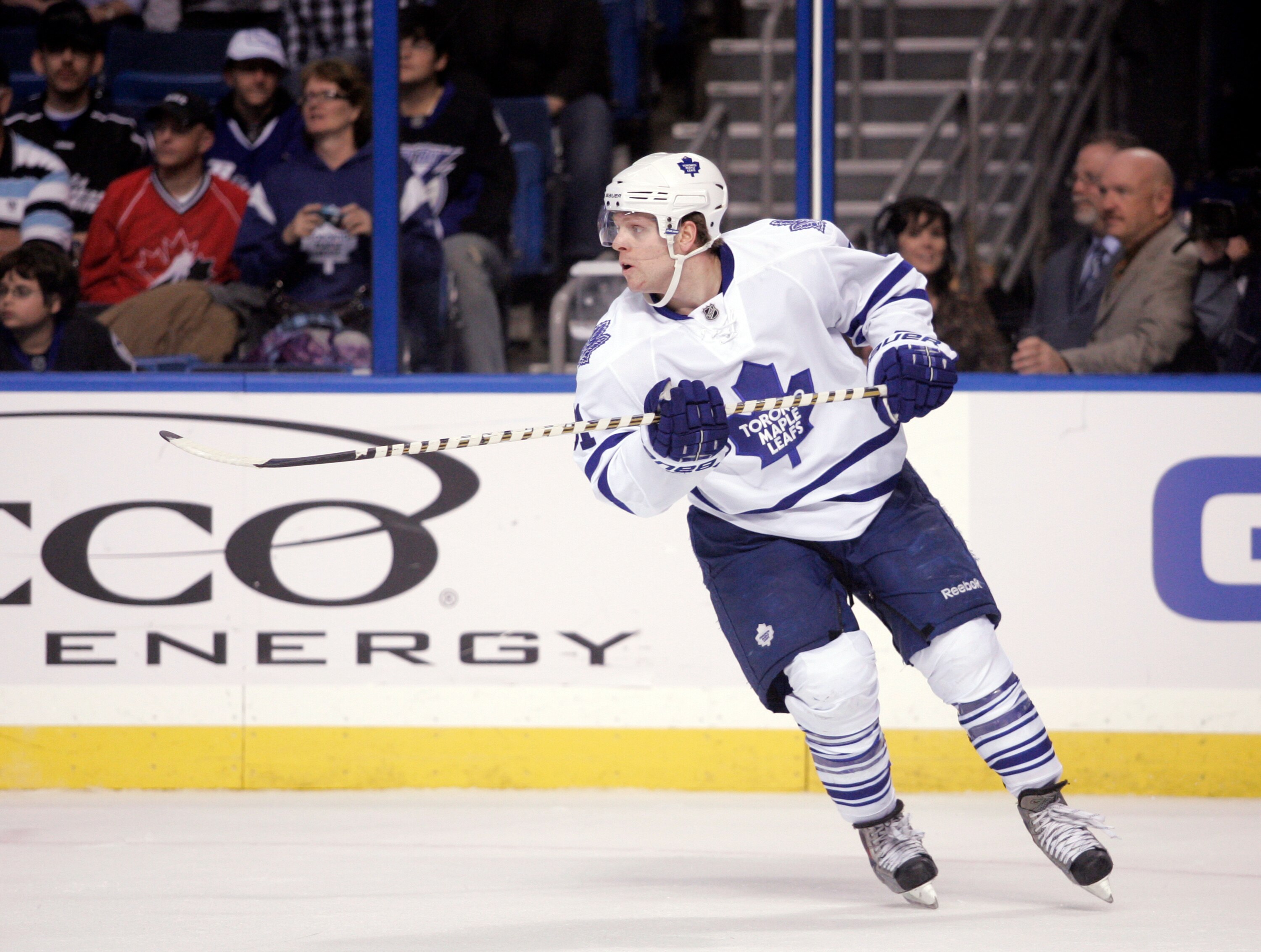 TAMPA, FL - JANUARY 25: Phil Kessel #81 of the Toronto Maple Leafs skates against the Tampa Bay Lightning at St. Pete Times Forum on January 25, 2011 in Tampa, Florida. The Lightning defeated the Leafs 2-0. (Photo by Justin K. Aller/Getty Images)