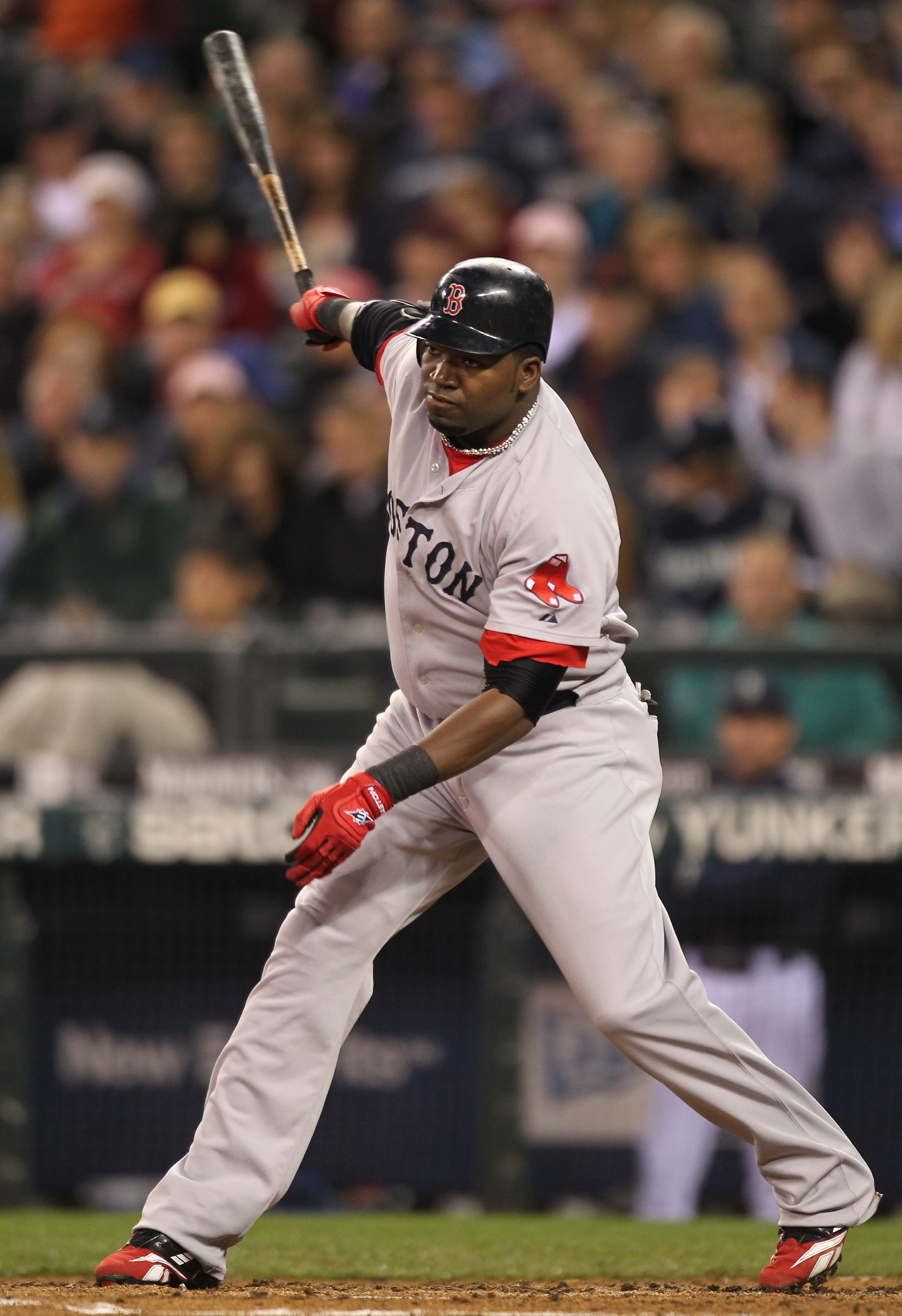 SEATTLE - SEPTEMBER 13:  David Ortiz #34 of the Boston Red Sox bats against the Seattle Mariners at Safeco Field on September 13, 2010 in Seattle, Washington. (Photo by Otto Greule Jr/Getty Images)