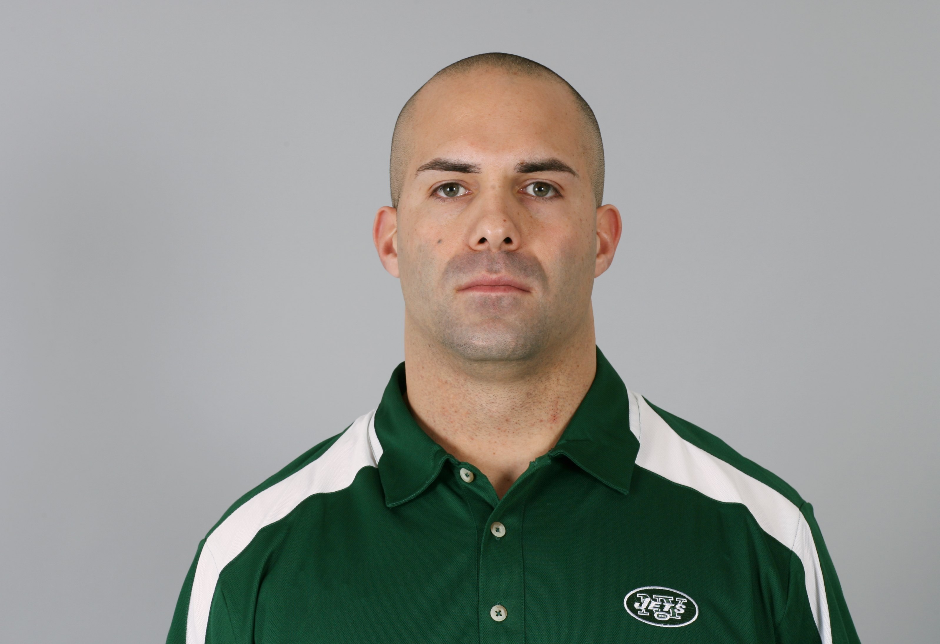 EAST RUTHERFORD, NJ - 2009:  Sal Alosi of the New York Jets poses for his 2009 NFL headshot at photo day in East Rutherford, New Jersey.  (Photo by NFL Photos)