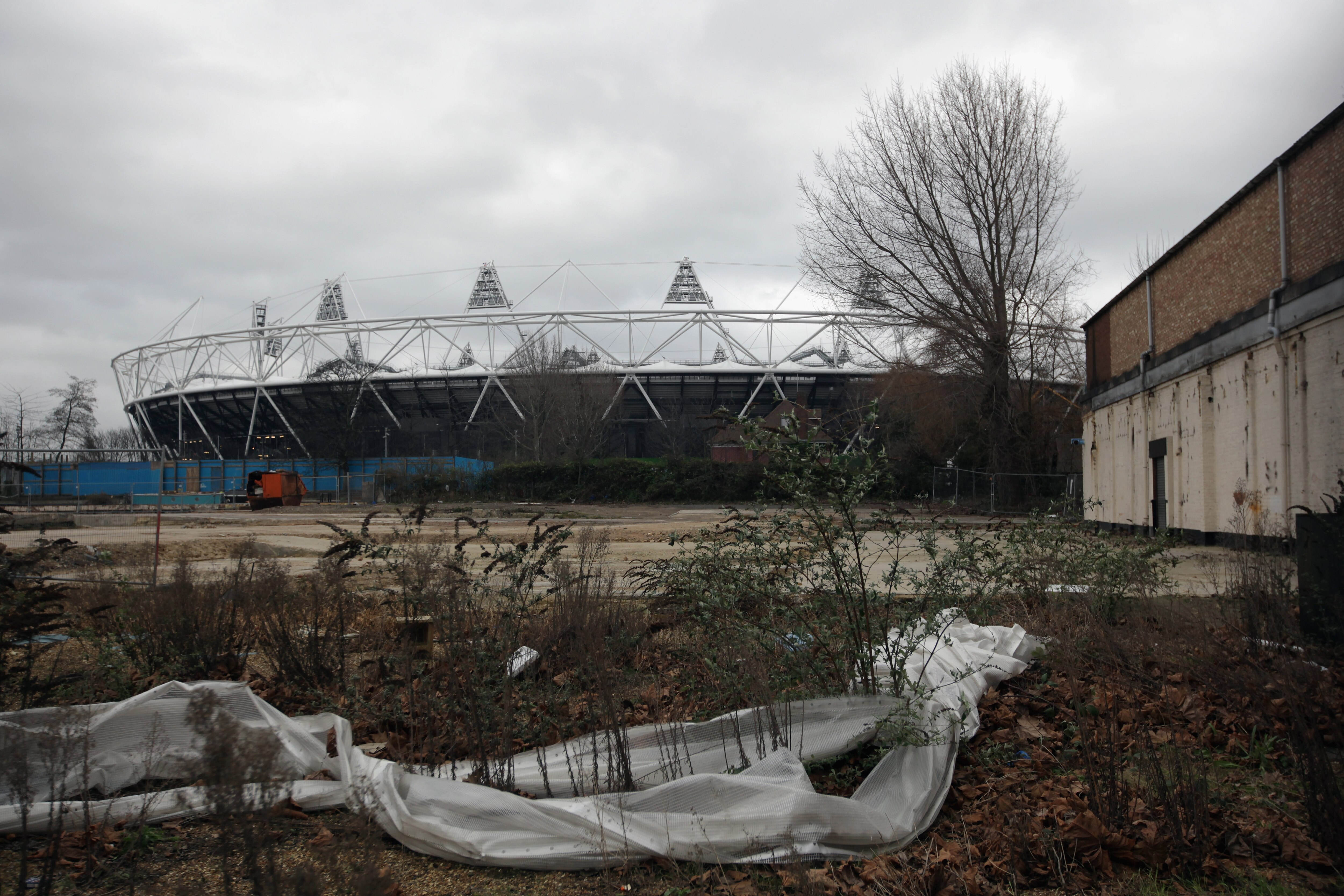LONDON, ENGLAND - FEBRUARY 07:  A general view over wasteland of the Olympic Stadium at Stratford on February 7, 2011 in London, England. A decision by the Olympic Park Legacy Company will decide on the future of the 500m GBP, 80,000 seat stadium later th