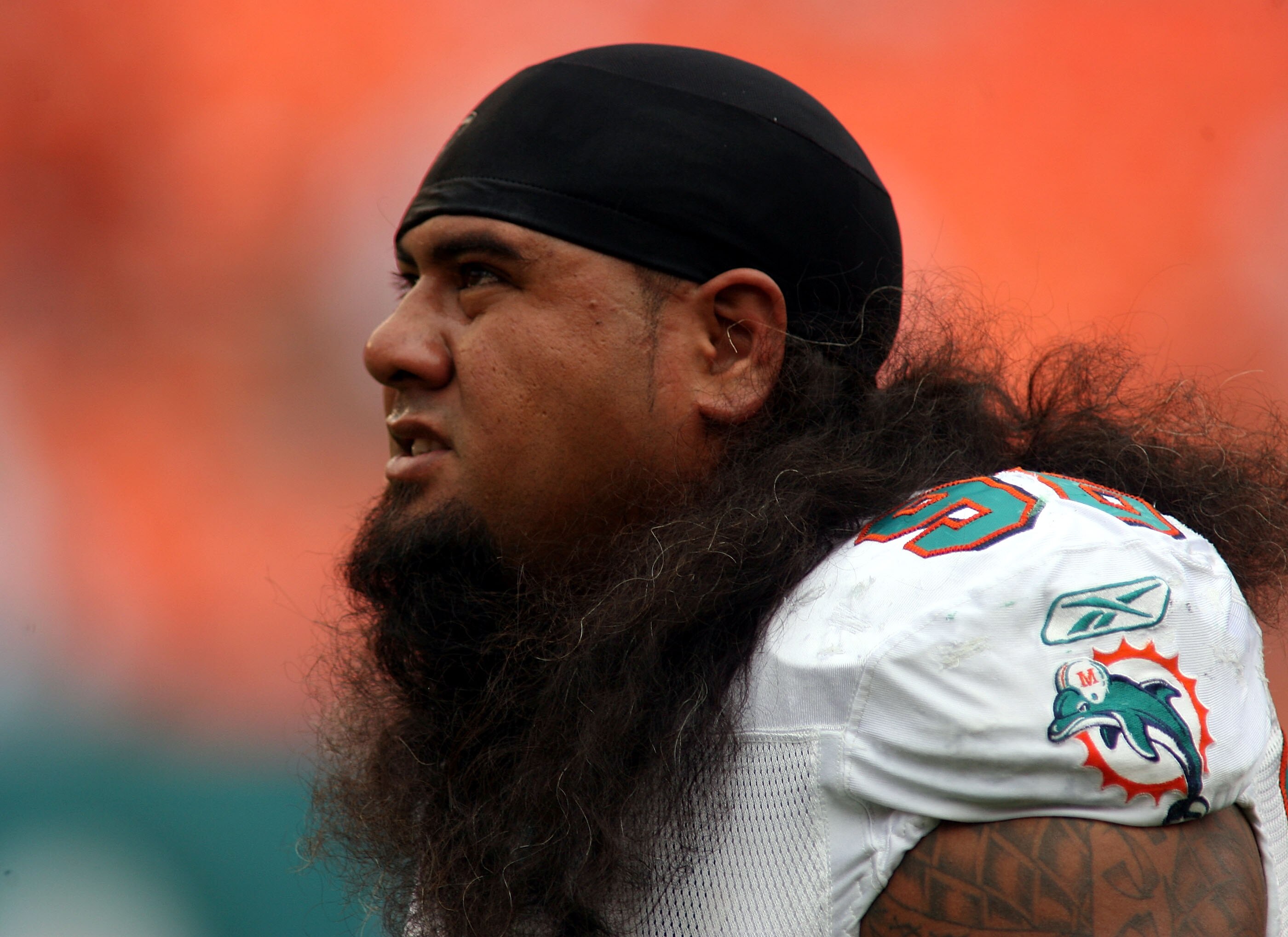 MIAMI - DECEMBER 19:  Defensive tackle Paul Soliai #96 of the Miami Dolphins walks off the field against the Buffalo Bills at Sun Life Stadium on December 19, 2010 in Miami, Florida. The Bills defeated the Dolphins 17-14.  (Photo by Marc Serota/Getty Imag