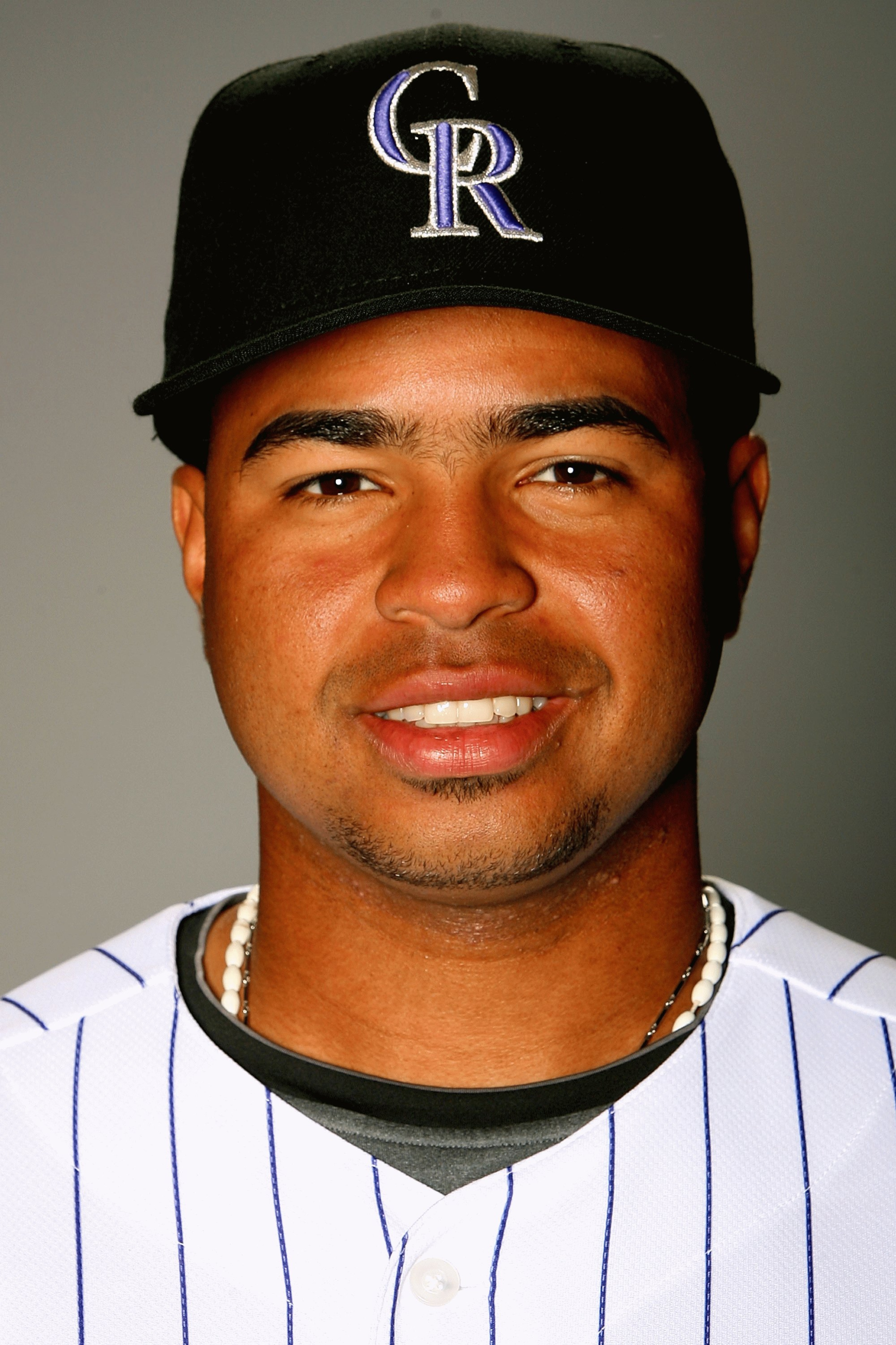 TUCSON, AZ - FEBRUARY 22: Wilin Rosario of the Colorado Rockies poses during photo day at the Rockies spring training complex on February 22, 2009 in Tuscon, Arizona.  (Photo by Matthew Stockman/Getty Images)