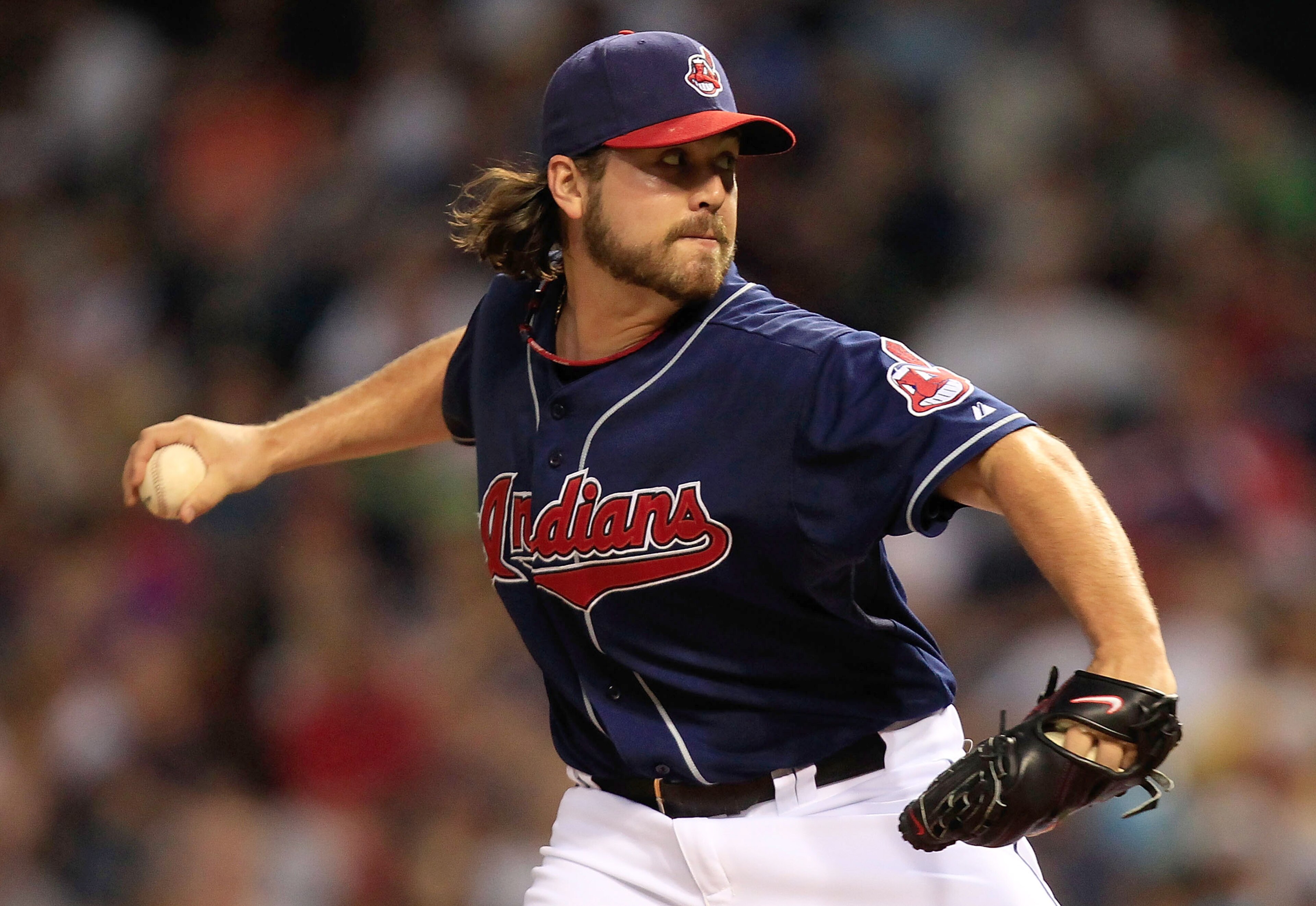 CLEVELAND - MAY 25:  Chris Perez #54 of the Cleveland Indians pitches against the Chicago White Sox during the game on May 25, 2010 at Progressive Field in Cleveland, Ohio.  (Photo by Jared Wickerham/Getty Images)