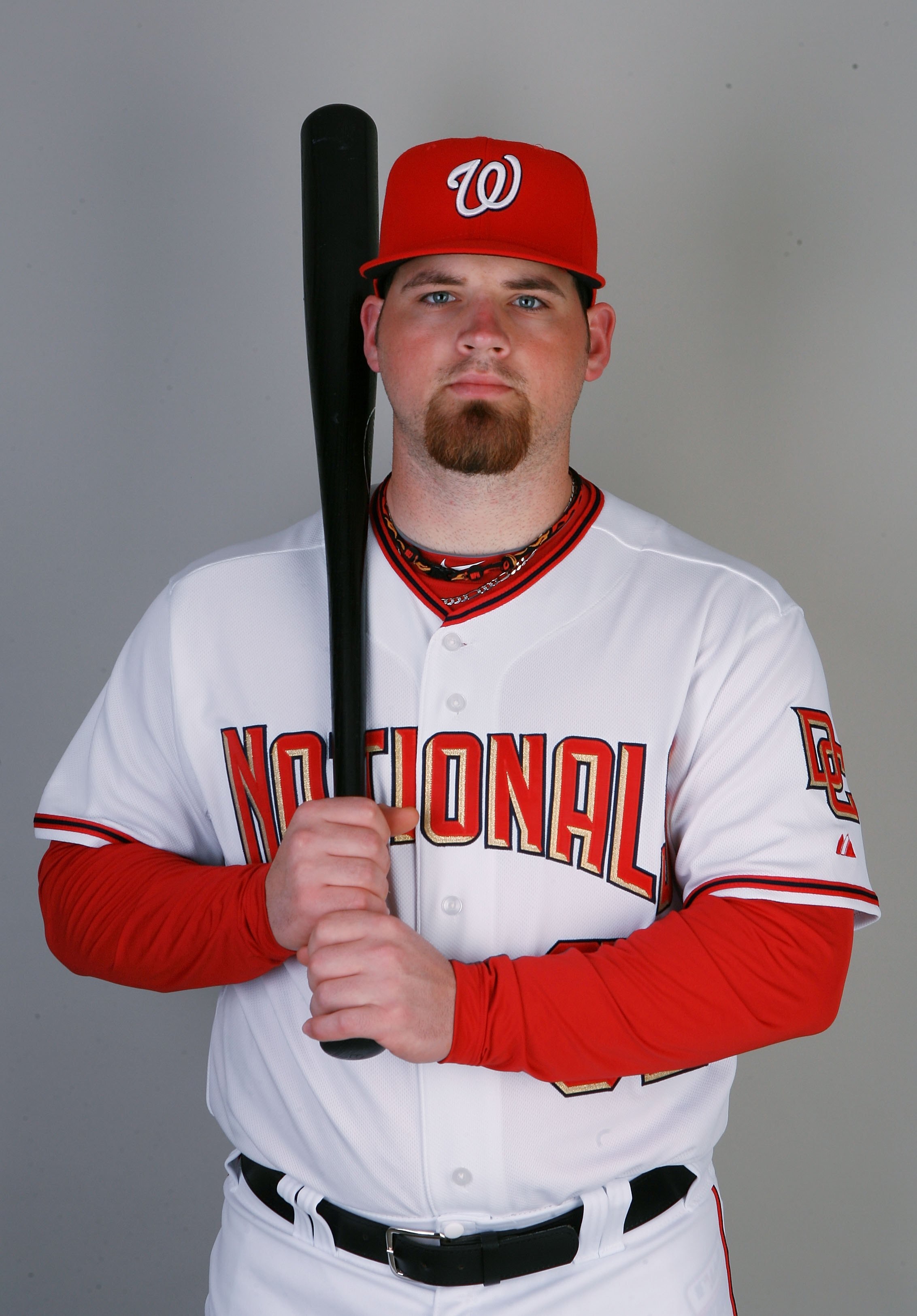 VIERA, FL - FEBRUARY 28:  Catcher Derek Norris #68 of the Washington Nationals poses during photo day at Space Coast Stadium on February 28, 2010 in Viera, Florida.  (Photo by Doug Benc/Getty Images)
