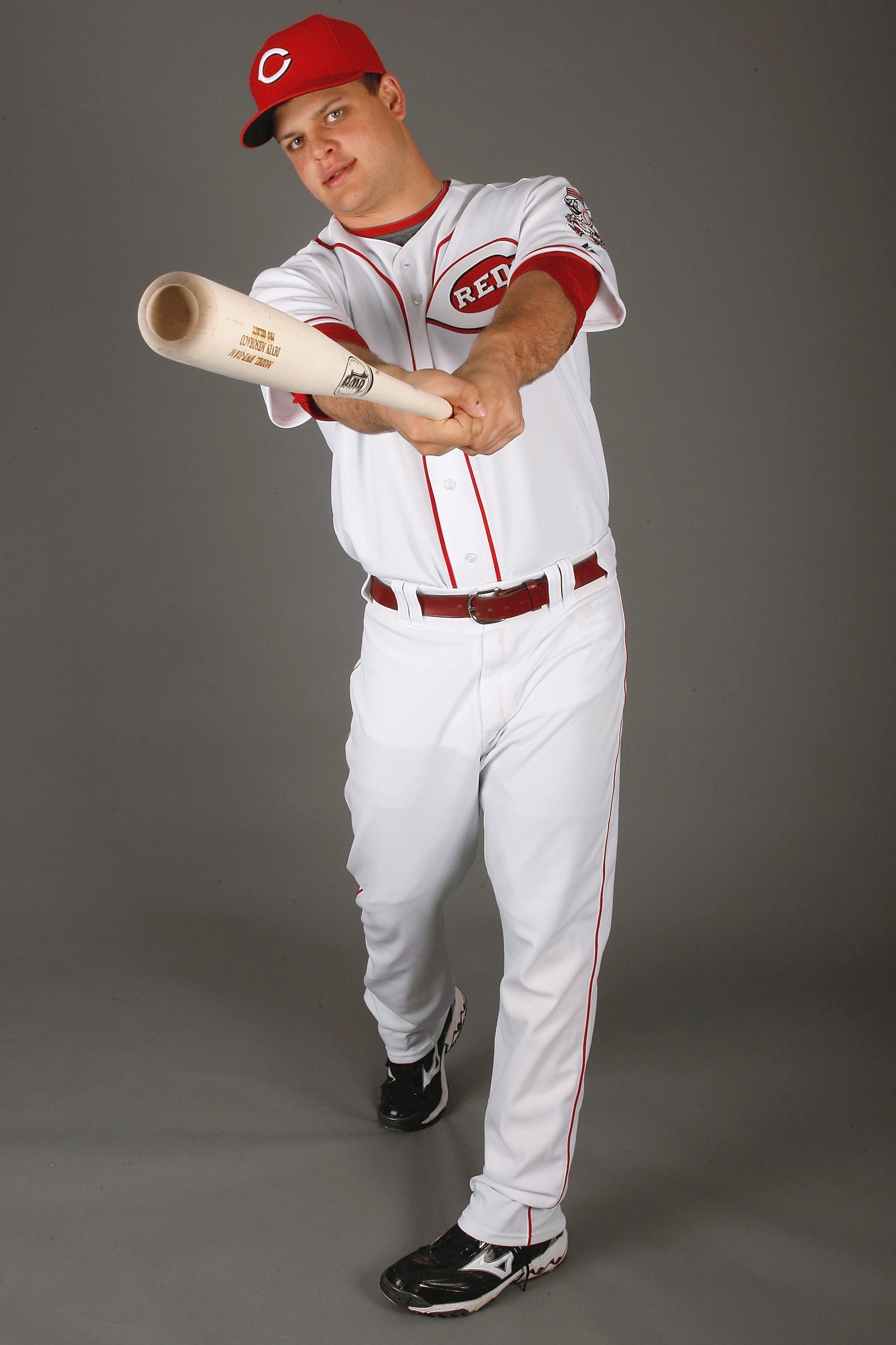 SARASOTA, FL - FEBRUARY 18:  Devin Mesoraco #85 of the Cincinnati Reds poses for a photo during Spring Training Photo day on February 18, 2009 at the Cincinnati Reds training facility in Sarasota, Florida.  (Photo by Chris Graythen/Getty Images)