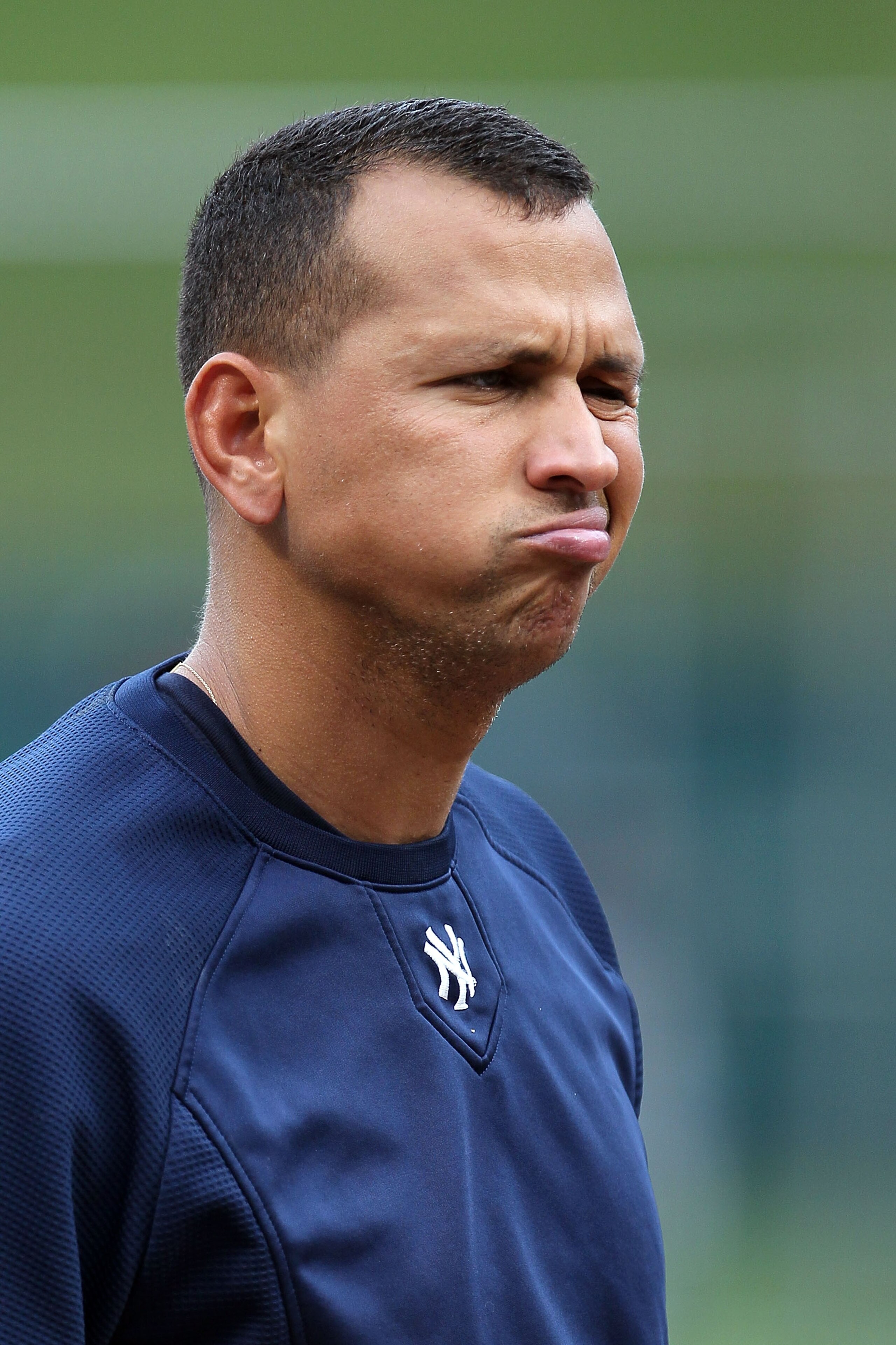 ARLINGTON, TX - OCTOBER 22: Alex Rodriguez #13 of the New York Yankees looks on during batting practice against the Texas Rangers in Game Six of the ALCS during the 2010 MLB Playoffs at Rangers Ballpark in Arlington on October 22, 2010 in Arlington, Texa ARLINGTON, TX - OCTOBER 22: Alex Rodriguez #13 of the New York Yankees looks on during batting practice against the Texas Rangers in Game Six of the ALCS during the 2010 MLB Playoffs at Rangers Ballpark in Arlington on October 22, 2010 in Arlington, Texa