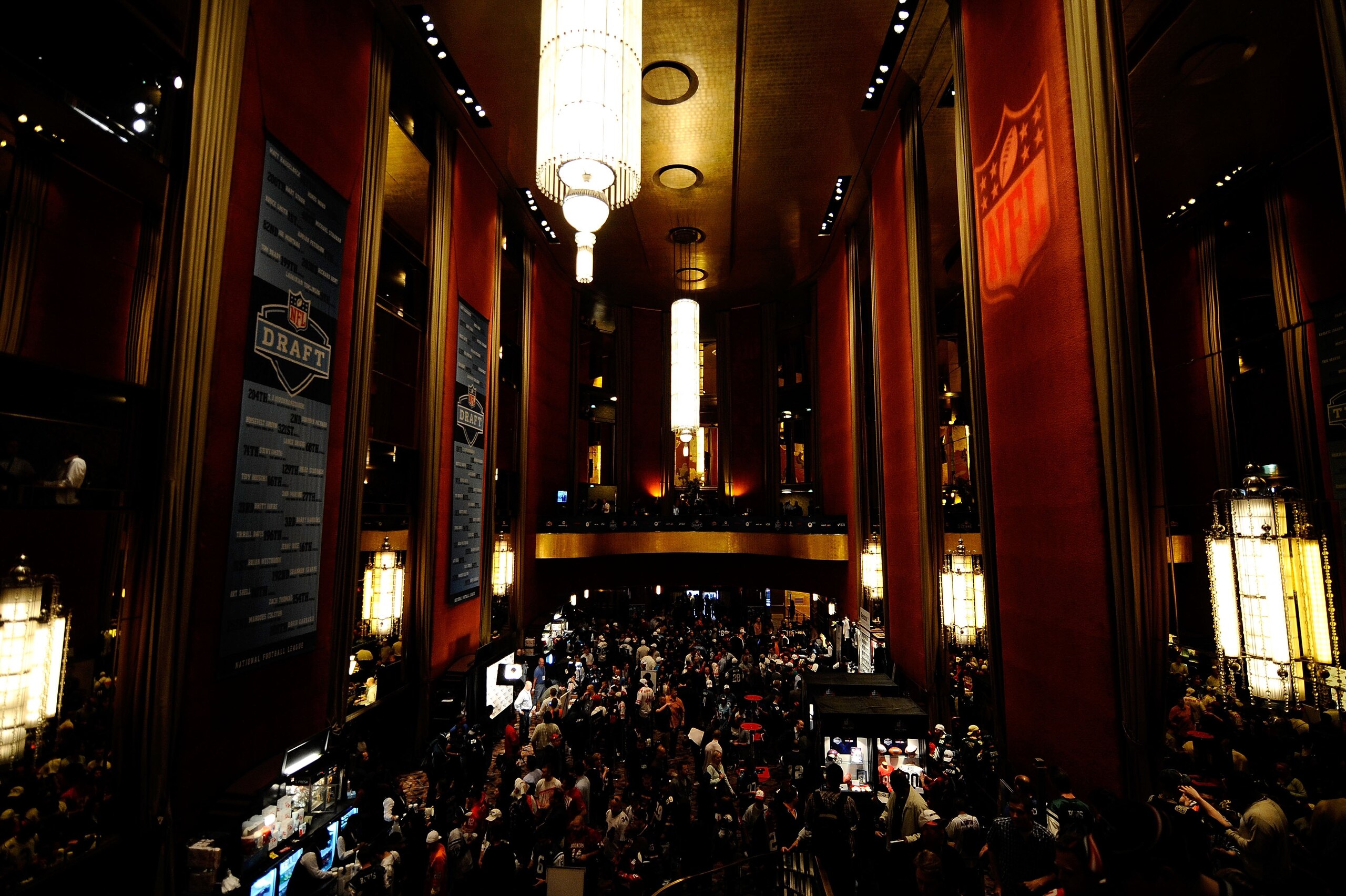 NEW YORK - APRIL 22:  A general view of atmosphere during the 2010 NFL Draft at Radio City Music Hall on April 25, 2009 in New York City.  (Photo by Jeff Zelevansky/Getty Images)