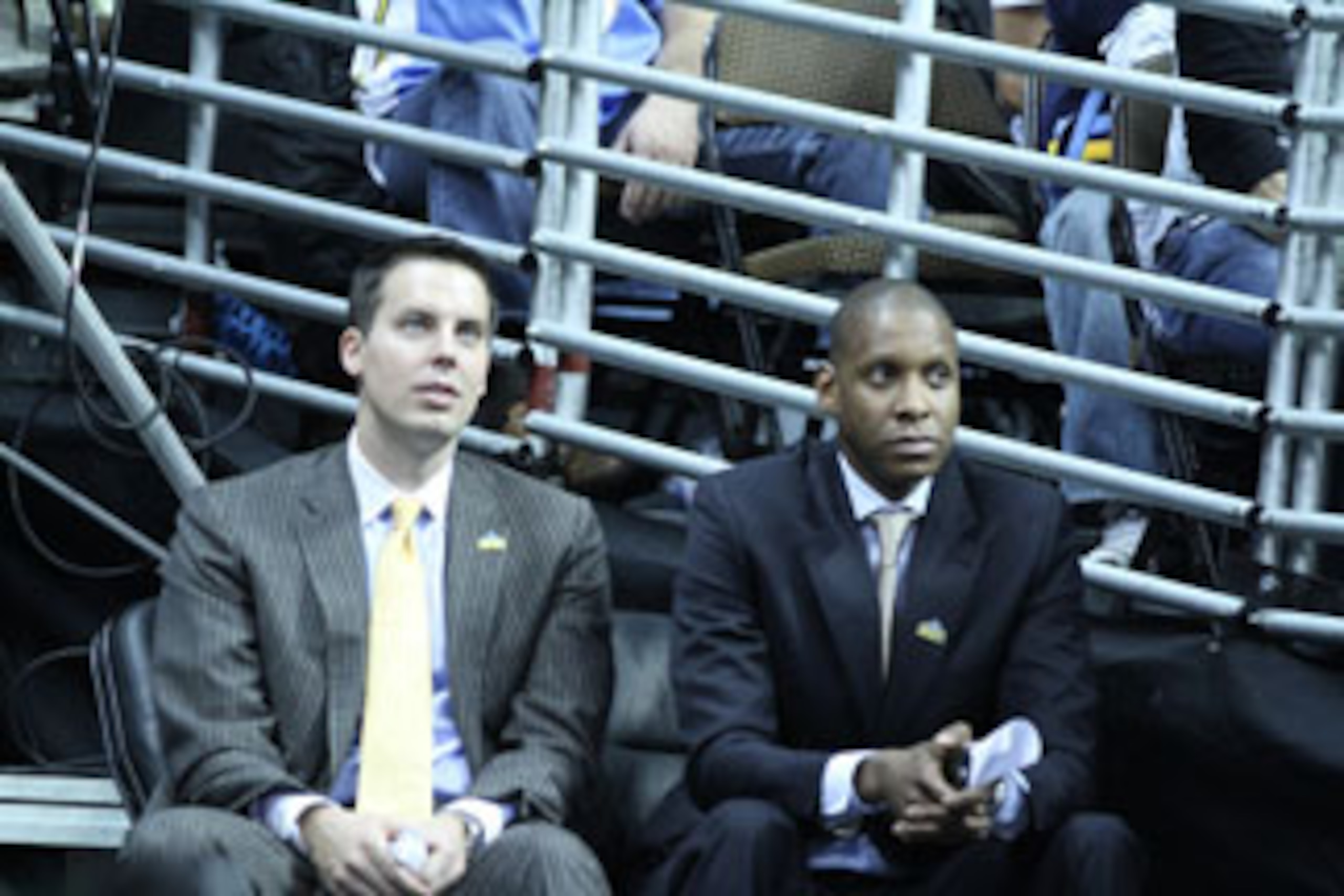 Josh Kroenke (left) and Masai Ujiri (right).