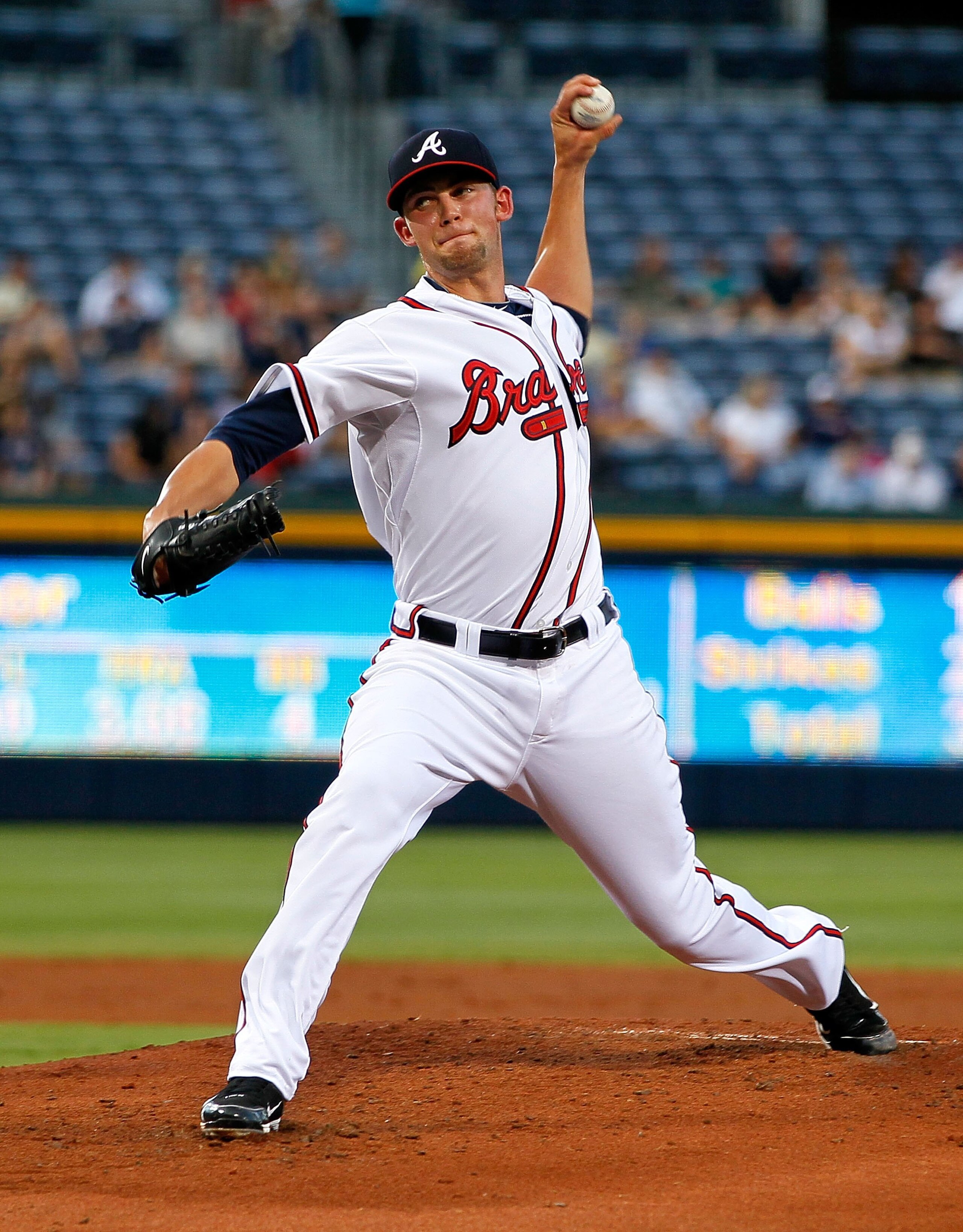ATLANTA - AUGUST 31: Starting pitcher Mike Minor #56 of the Atlanta Braves against the New York Mets at Turner Field on August 31, 2010 in Atlanta, Georgia. (Photo by Kevin C. Cox/Getty Images) ATLANTA - AUGUST 31: Starting pitcher Mike Minor #56 of the Atlanta Braves against the New York Mets at Turner Field on August 31, 2010 in Atlanta, Georgia. (Photo by Kevin C. Cox/Getty Images)