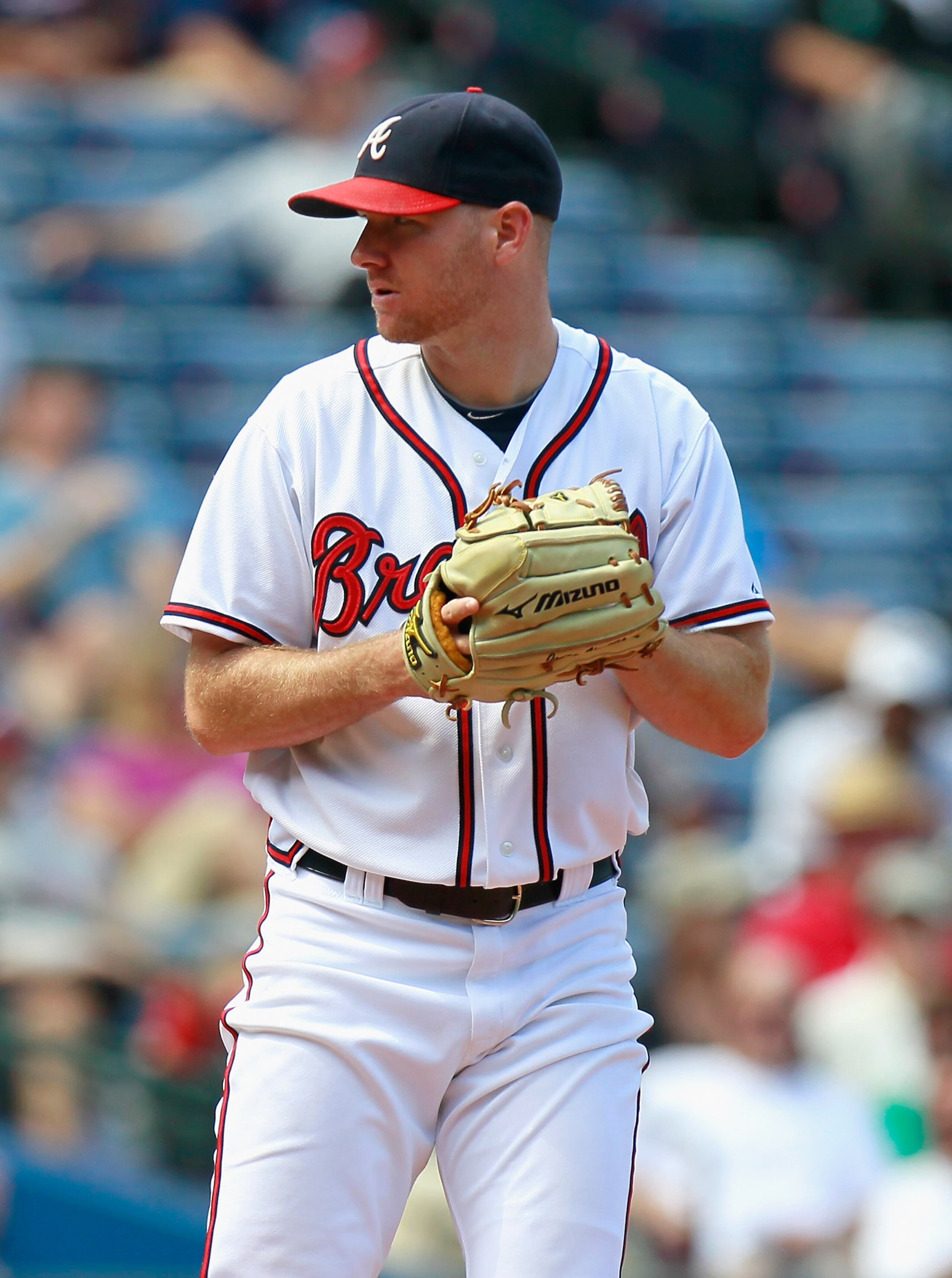 ATLANTA - SEPTEMBER 15: Pitcher Jonny Venters #39 of the Atlanta Braves against the Washington Nationals at Turner Field on September 15, 2010 in Atlanta, Georgia. (Photo by Kevin C. Cox/Getty Images) ATLANTA - SEPTEMBER 15: Pitcher Jonny Venters #39 of the Atlanta Braves against the Washington Nationals at Turner Field on September 15, 2010 in Atlanta, Georgia. (Photo by Kevin C. Cox/Getty Images)