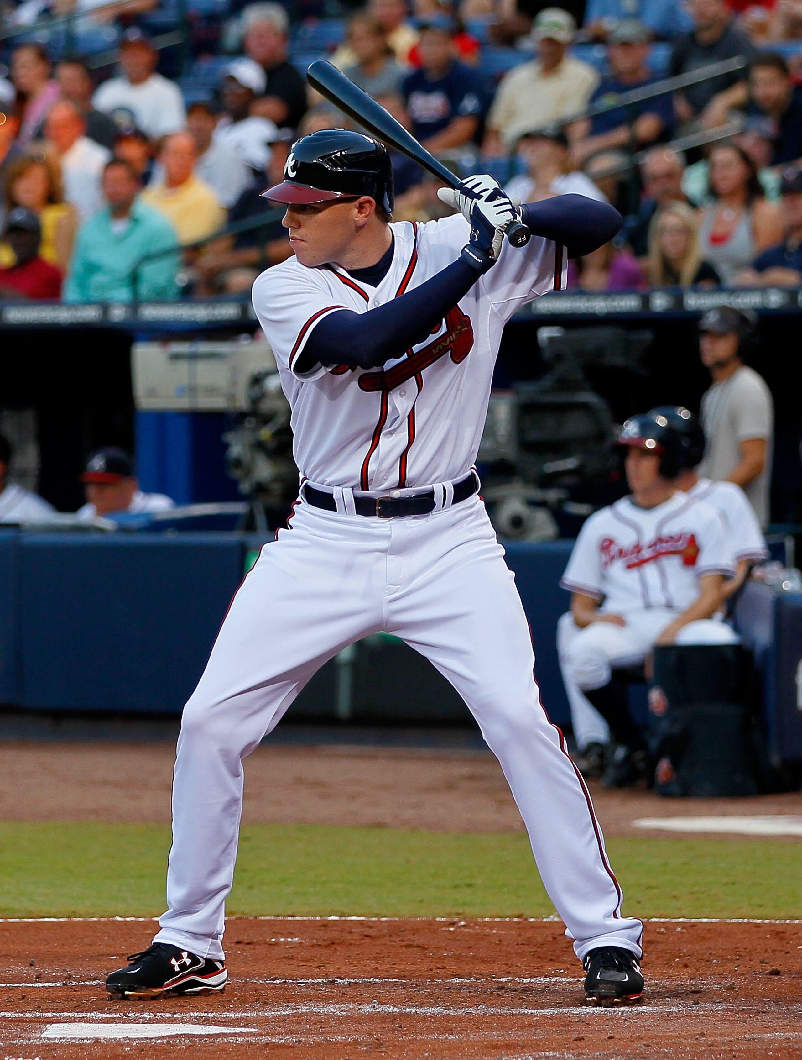 ATLANTA - SEPTEMBER 01: Freddie Freeman #5 of the Atlanta Braves against the New York Mets at Turner Field on September 1, 2010 in Atlanta, Georgia. (Photo by Kevin C. Cox/Getty Images) ATLANTA - SEPTEMBER 01: Freddie Freeman #5 of the Atlanta Braves against the New York Mets at Turner Field on September 1, 2010 in Atlanta, Georgia. (Photo by Kevin C. Cox/Getty Images)