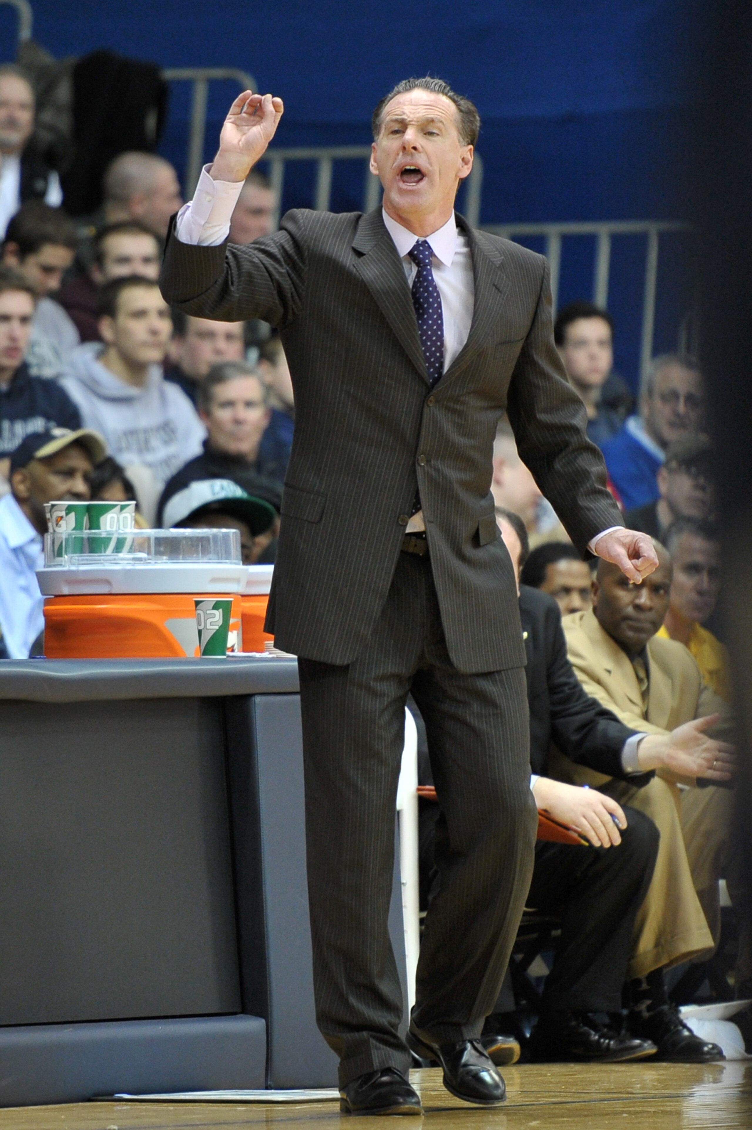 VILLANOVA, PA - FEBRUARY 12: Coach Jamie Dixon of the Pittsburgh Panthers calls to his players during the game against the Villanova Wildcats at The Pavilion on February 12, 2011 in Villanova, Pennsylvania. (Photo by Drew Hallowell/Getty Images) VILLANOVA, PA - FEBRUARY 12: Coach Jamie Dixon of the Pittsburgh Panthers calls to his players during the game against the Villanova Wildcats at The Pavilion on February 12, 2011 in Villanova, Pennsylvania. (Photo by Drew Hallowell/Getty Images)