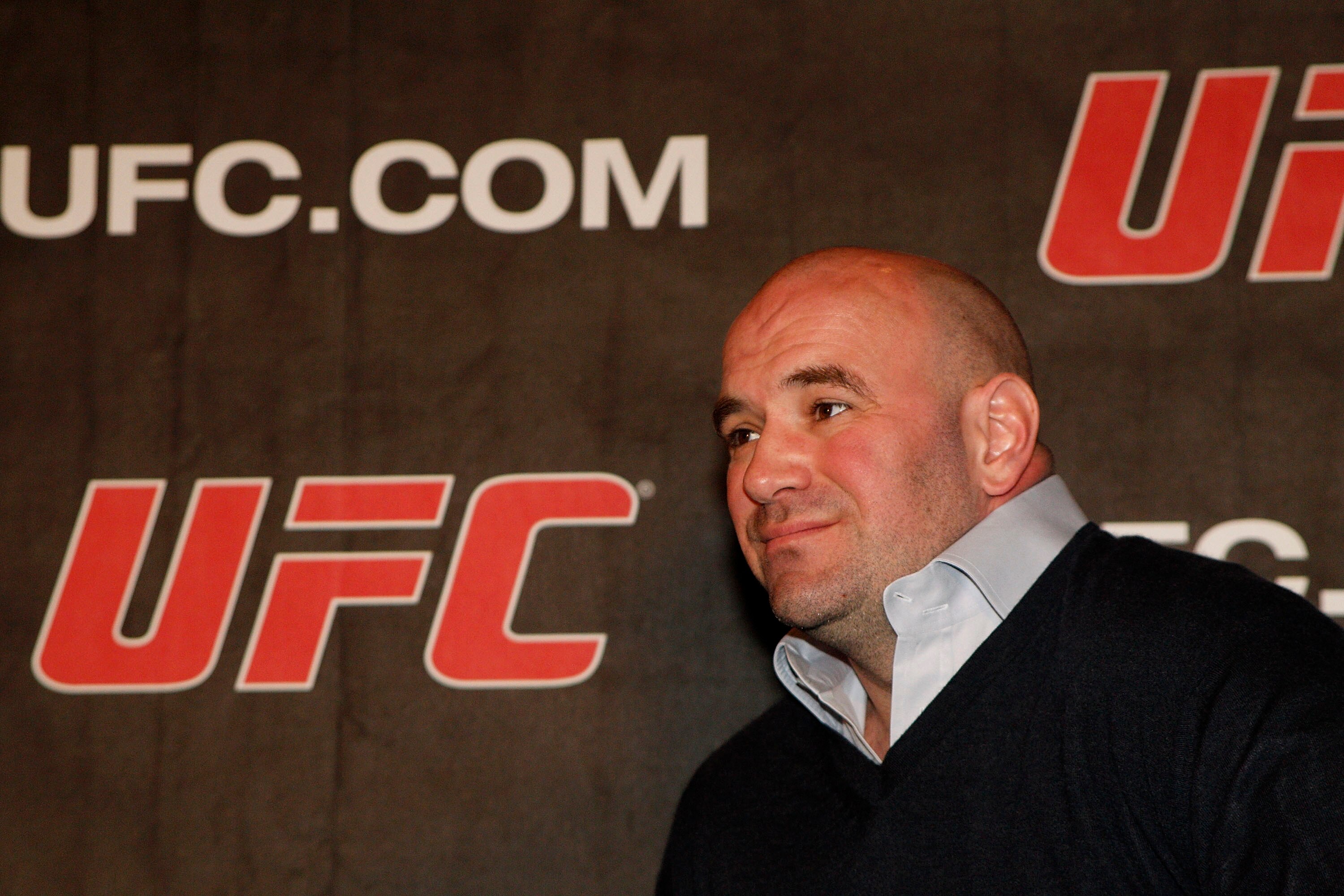 NEW YORK, NY - JANUARY 13:  Dana White, UFC President looks on during a press conference to announce commitment to bring UFC to Madison Square Garden and New York State at Madison Square Garden on January 13, 2011 in New York City.  (Photo by Michael Cohe