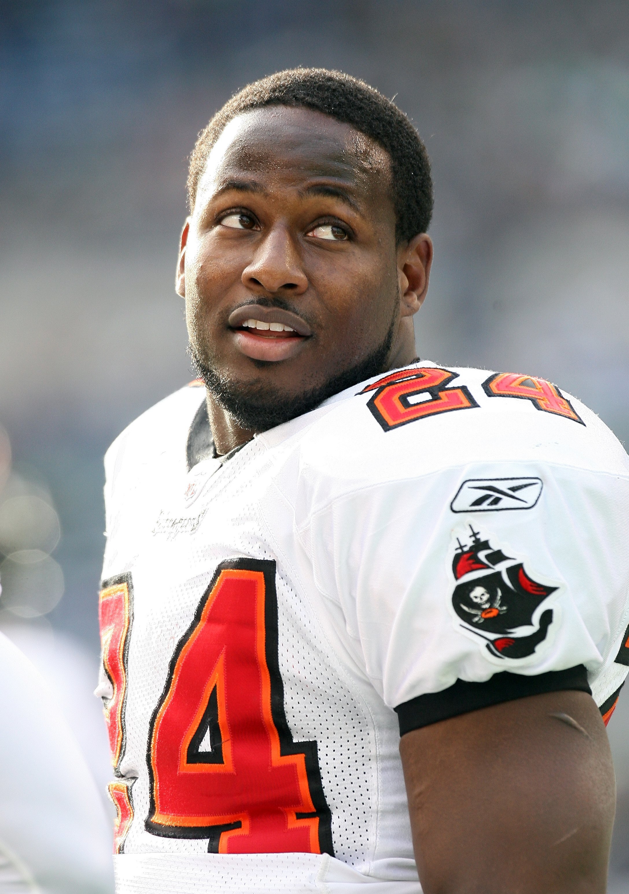 SEATTLE - DECEMBER 20:  Carnell Williams #24 of the Tampa Bay Buccaneers looks on during warm-up prior to their game against the Seattle Seahawks on December 20, 2009 at Qwest Field in Seattle, Washington. The Buccaneers defeated the Seahawks 24-7. (Photo