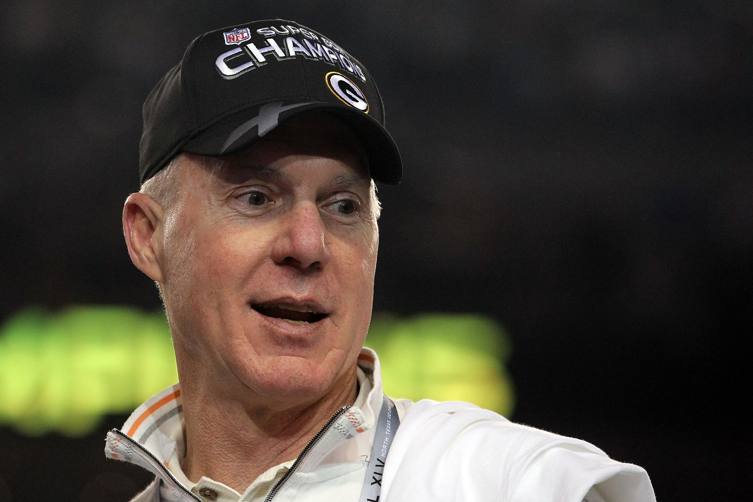 ARLINGTON, TX - FEBRUARY 06: General manager Ted Thompson of the Green Bay Packers looks on after the Packers defeated the Pittsburgh Steelers 31 to 25 in Super Bowl XLV at Cowboys Stadium on February 6, 2011 in Arlington, Texas. (Photo by Ronald Martine ARLINGTON, TX - FEBRUARY 06: General manager Ted Thompson of the Green Bay Packers looks on after the Packers defeated the Pittsburgh Steelers 31 to 25 in Super Bowl XLV at Cowboys Stadium on February 6, 2011 in Arlington, Texas. (Photo by Ronald Martine