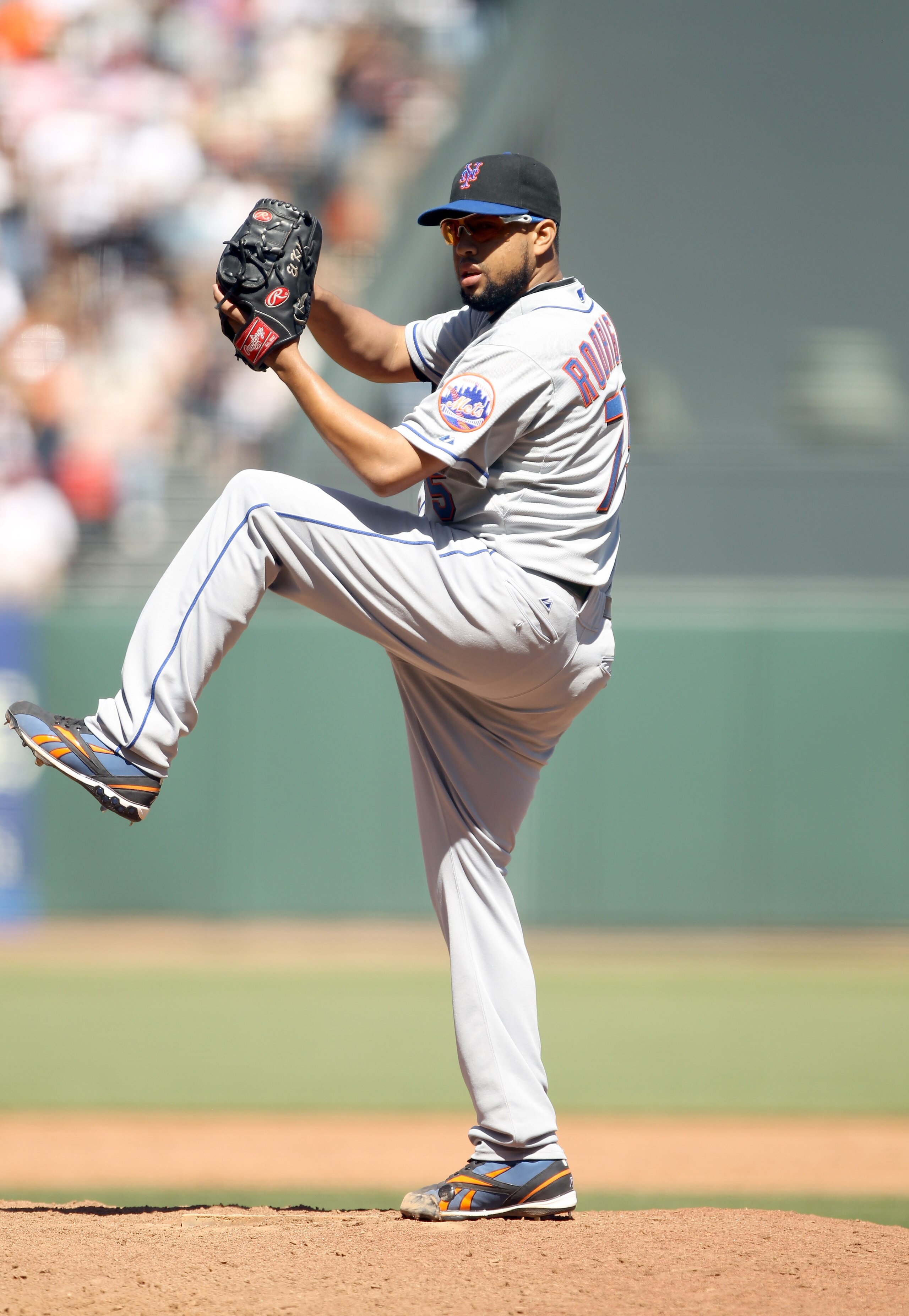 SAN FRANCISCO - JULY 18:  Francisco Rodriguez #75 of the New York Mets pitches against the San Francisco Giants at AT&T Park on July 18, 2010 in San Francisco, California.  (Photo by Ezra Shaw/Getty Images)
