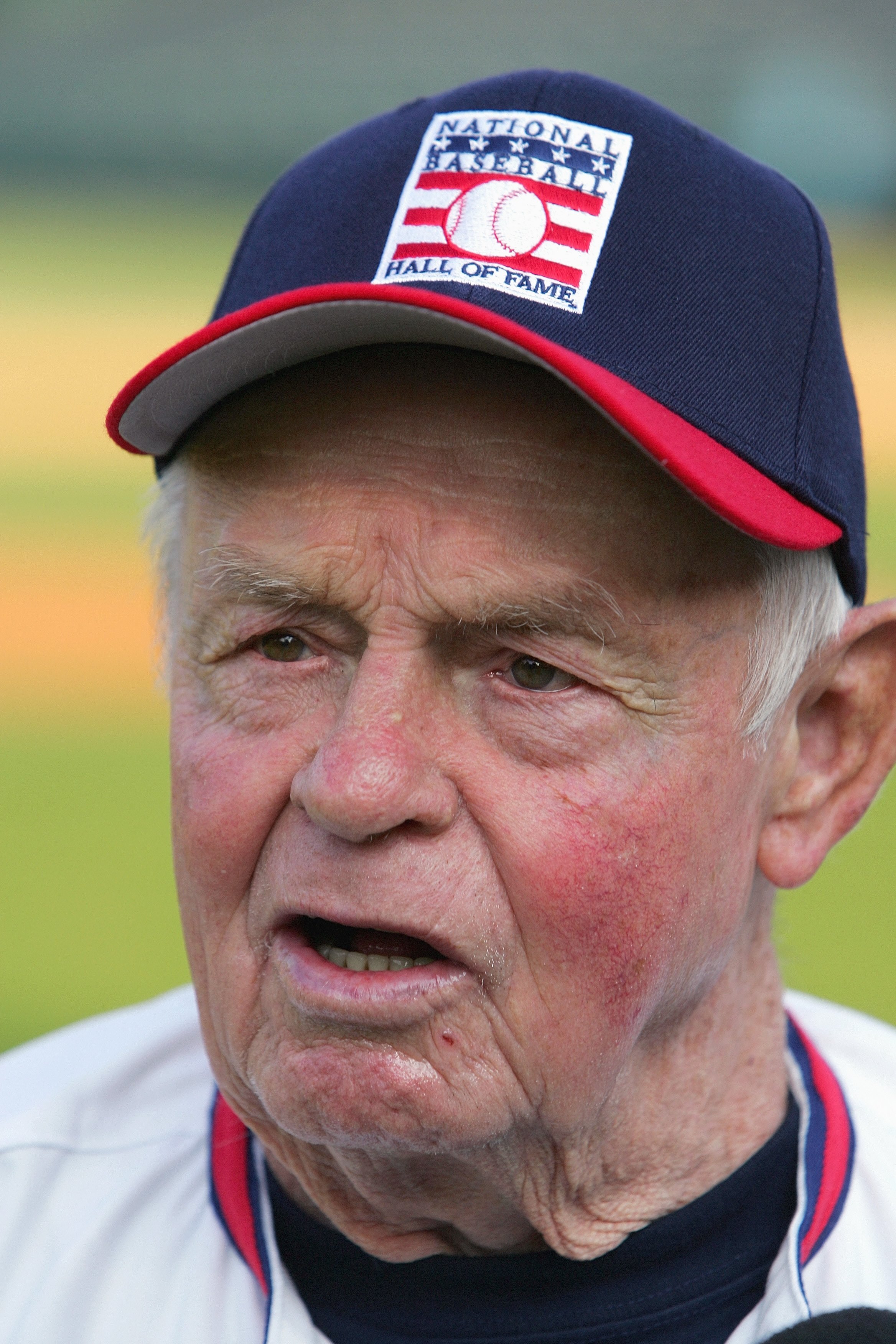 COOPERSTOWN, NY - JULY 27: Hall of Fame member Earl Weaver during the Play Ball with Ozzie Smith Clinic held at Doubleday Field on July 27, 2007 in Cooperstown, New York. (Photo by Chris McGrath/Getty Images)