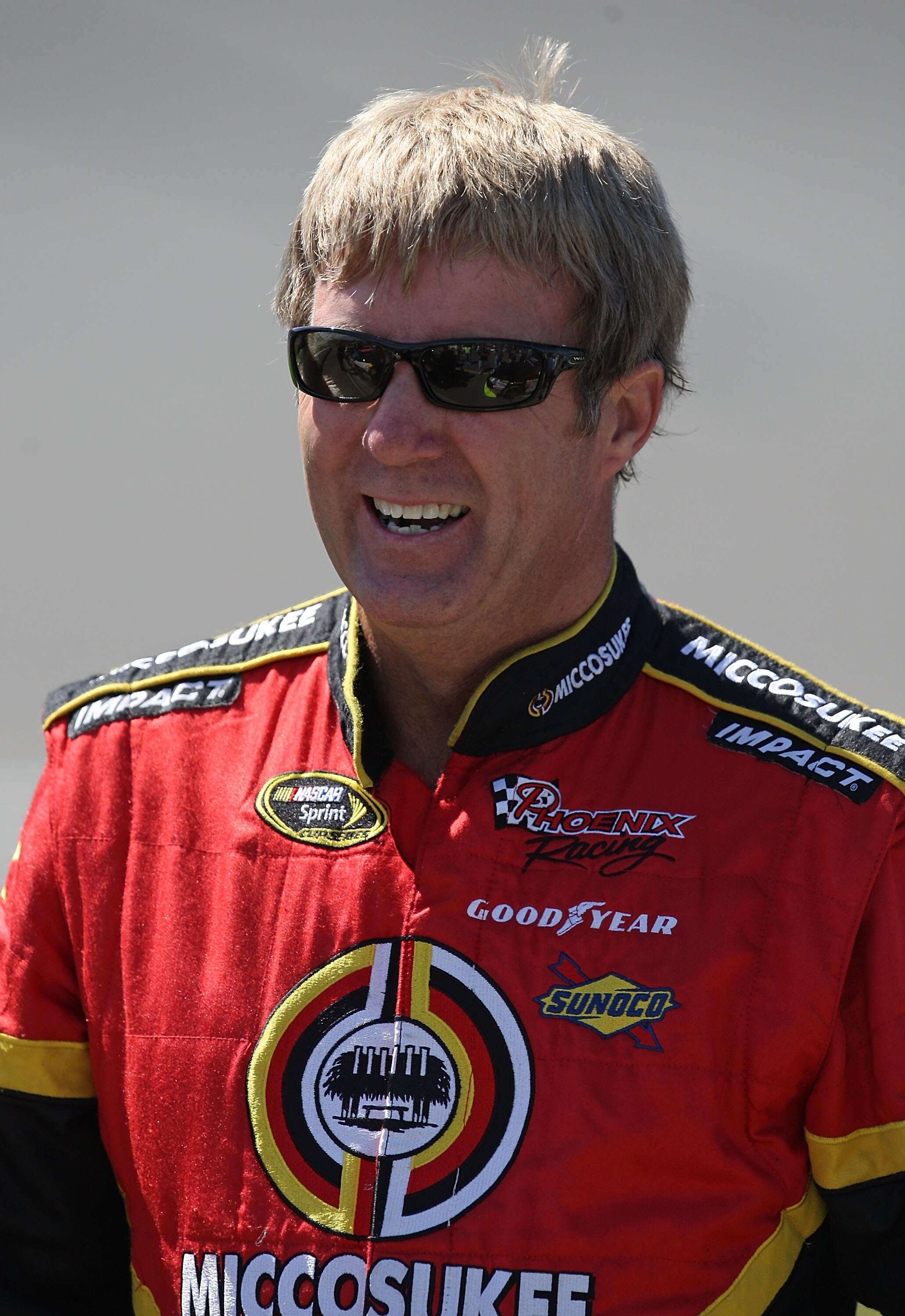 BROOKLYN, MI - JUNE 12: Sterling Marlin, driver of the #09 Miccosukee Indian Gaming & Resort Dodge, stands on the grid during qualifying for the NASCAR Sprint Cup Series LifeLock 400 at Michigan International Speedway on June 12, 2009 in Brooklyn, Michiga