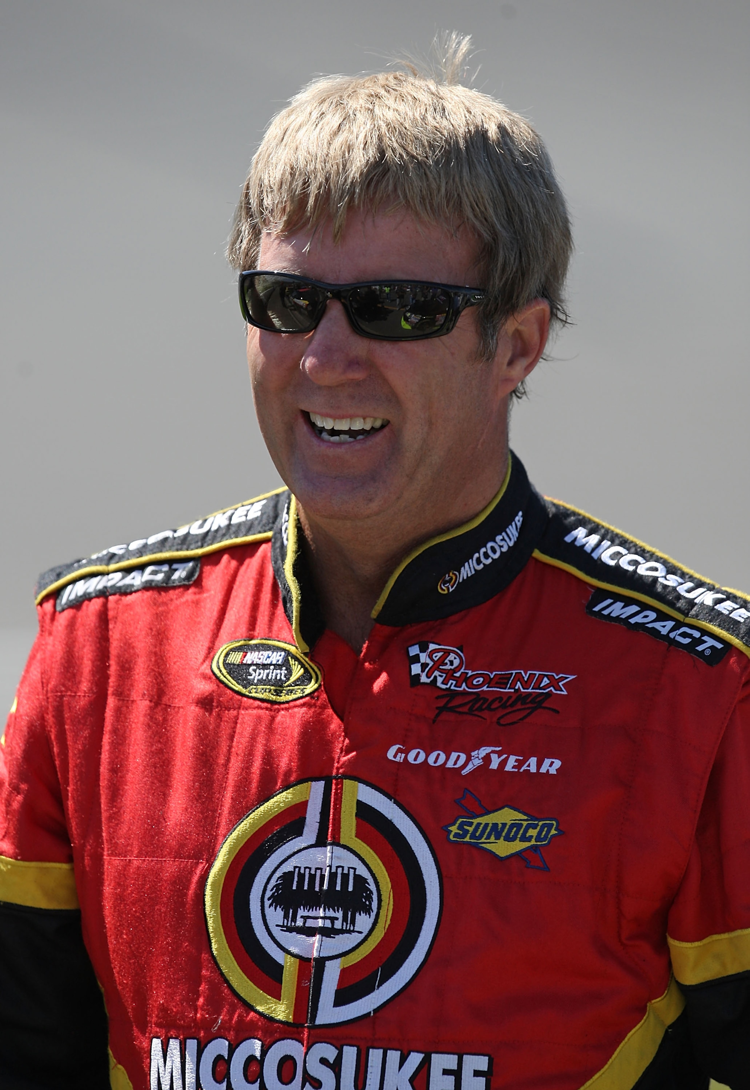 BROOKLYN, MI - JUNE 12: Sterling Marlin, driver of the #09 Miccosukee Indian Gaming & Resort Dodge, stands on the grid during qualifying for the NASCAR Sprint Cup Series LifeLock 400 at Michigan International Speedway on June 12, 2009 in Brooklyn, Michiga