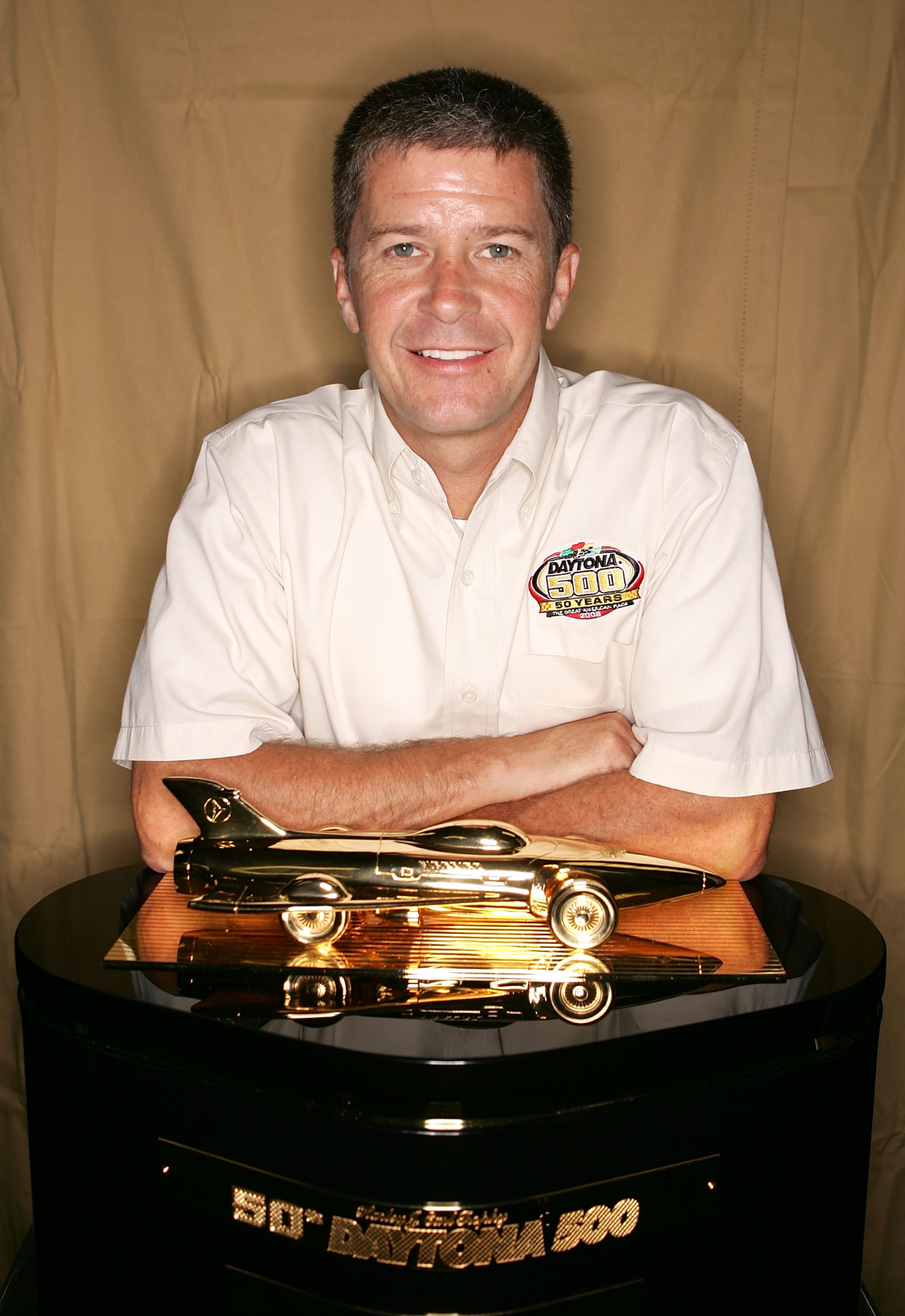 DAYTONA, FL - JULY 05: Ward Burton, Daytona 500 winner, poses prior to practice for the NASCAR Nextel Cup Series Pepsi 400 at Daytona International Speedway on July 5, 2007 in Daytona, Florida.   (Photo by Marc Serota/Getty Images for NASCAR)