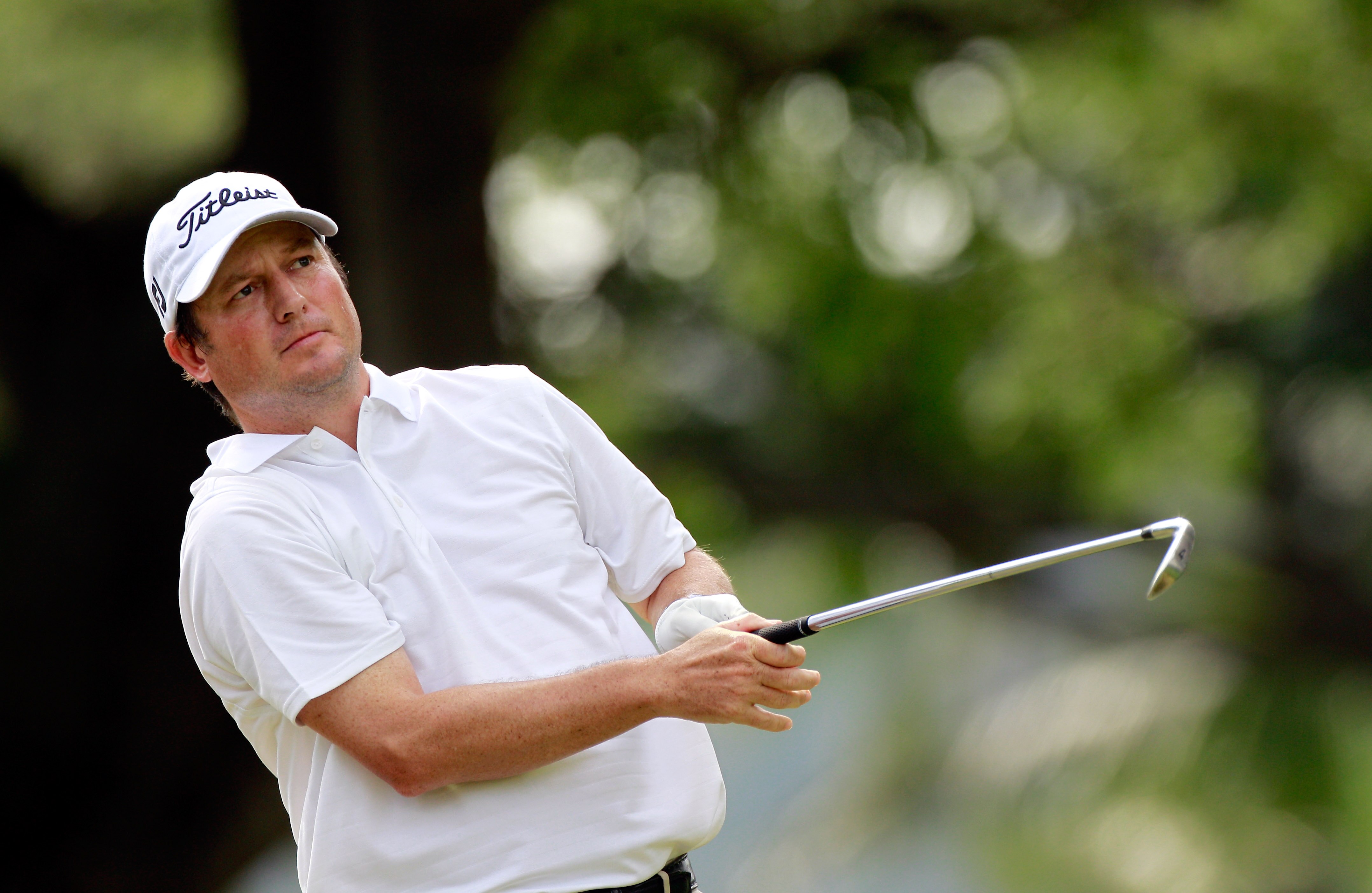 HONOLULU, HI - JANUARY 16:  Tim Clark of South Africa plays a shot during the final round of the Sony Open at Waialae Country Club on January 16, 2011 in Honolulu, Hawaii.  (Photo by Sam Greenwood/Getty Images)