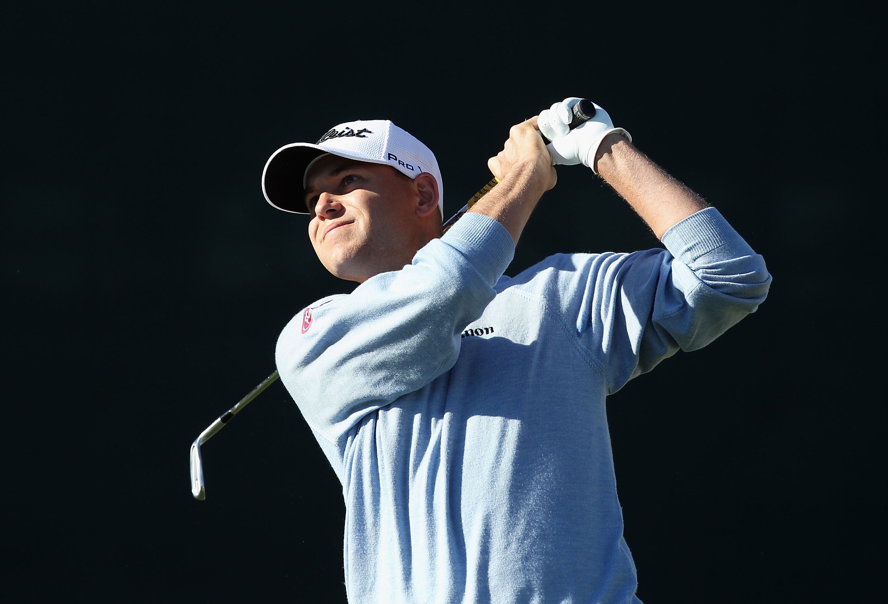 SCOTTSDALE, AZ - FEBRUARY 07:  Bill Haas hits a tee shot on the 16th hole during the final round of the Waste Management Phoenix Open at TPC Scottsdale on February 7, 2011 in Scottsdale, Arizona.  (Photo by Christian Petersen/Getty Images)