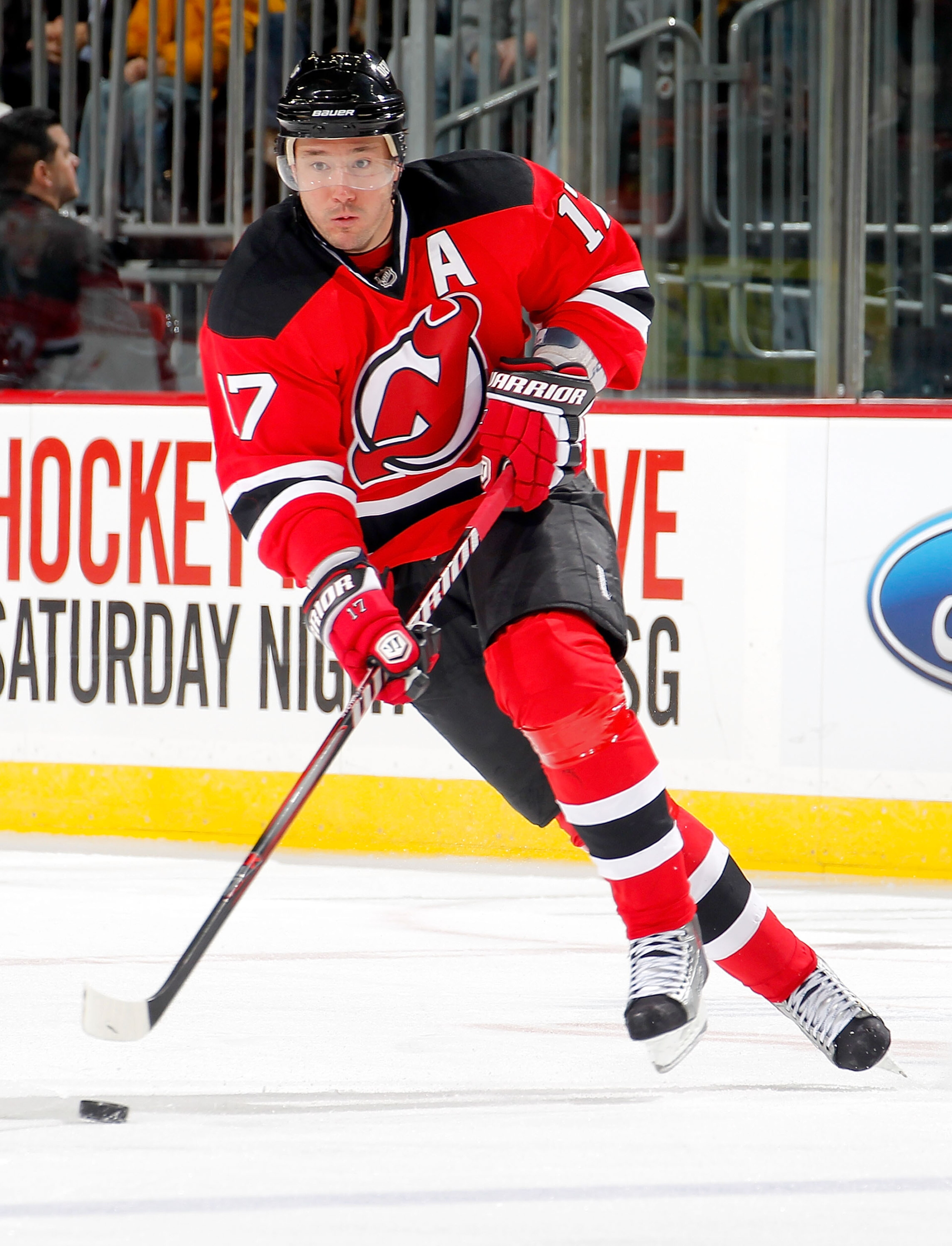 NEWARK, NJ - FEBRUARY 11: Ilya Kovalchuk #17 of the New Jersey Devils skates during an NHL hockey game aagainst the San Jose Sharks on February 11, 2011 at the Prudential Center in Newark, New Jersey. (Photo by Paul Bereswill/Getty Images) NEWARK, NJ - FEBRUARY 11: Ilya Kovalchuk #17 of the New Jersey Devils skates during an NHL hockey game aagainst the San Jose Sharks on February 11, 2011 at the Prudential Center in Newark, New Jersey. (Photo by Paul Bereswill/Getty Images)