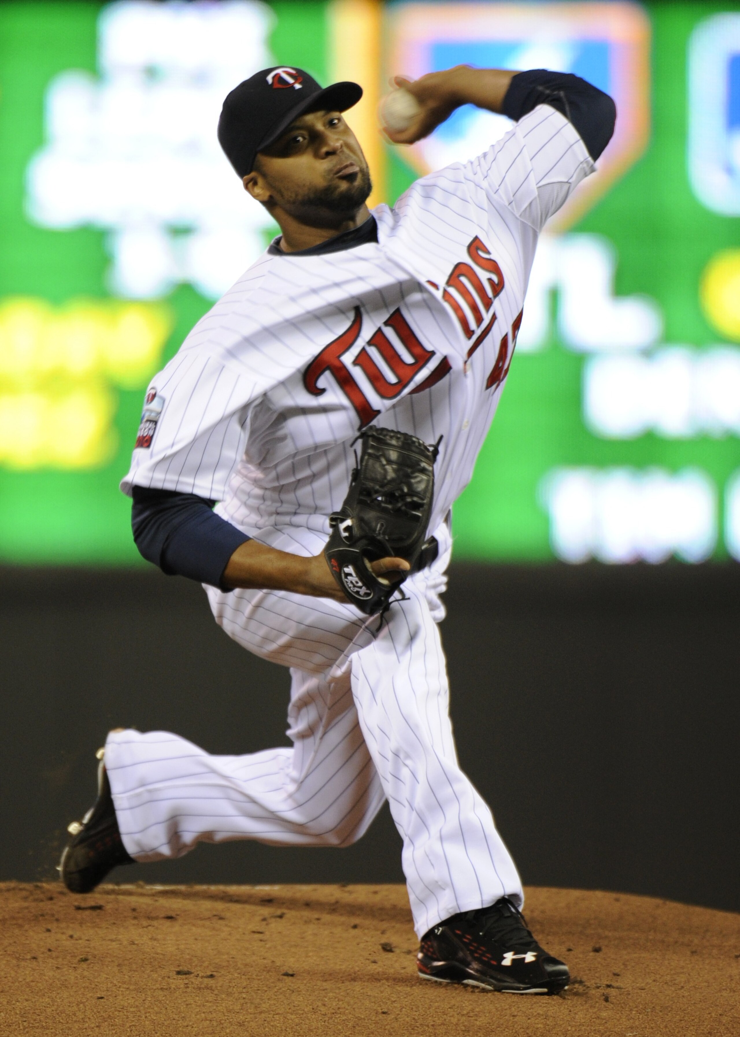 MINNEAPOLIS, MN - OCTOBER 6: Francisco Liriano #47 of the Minnesota Twins pitches during game one of the ALDS against the New York Yankees on October 6, 2010 at Target Field in Minneapolis, Minnesota. (Photo by Hannah Foslien /Getty Images) MINNEAPOLIS, MN - OCTOBER 6: Francisco Liriano #47 of the Minnesota Twins pitches during game one of the ALDS against the New York Yankees on October 6, 2010 at Target Field in Minneapolis, Minnesota. (Photo by Hannah Foslien /Getty Images)