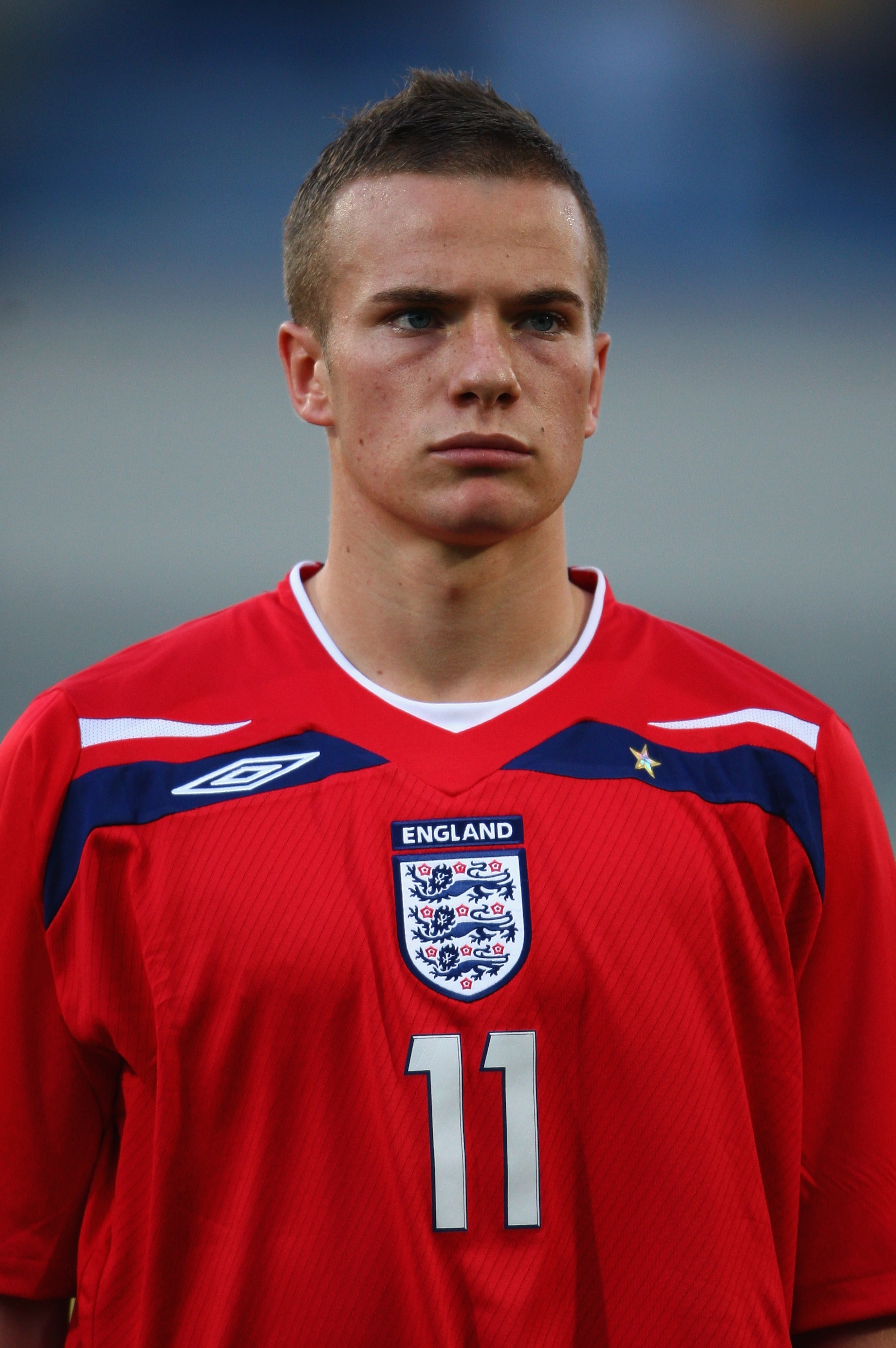 TRIPOLIS, GREECE - SEPTEMBER 08:  Tom Cleverly of England looks onduring the UEFA U21 Championship match between Greece and England at the Asteras Tripolis Stadium on September 8, 2009 in Tripolis, Greece.  (Photo by Jamie McDonald/Getty Images)