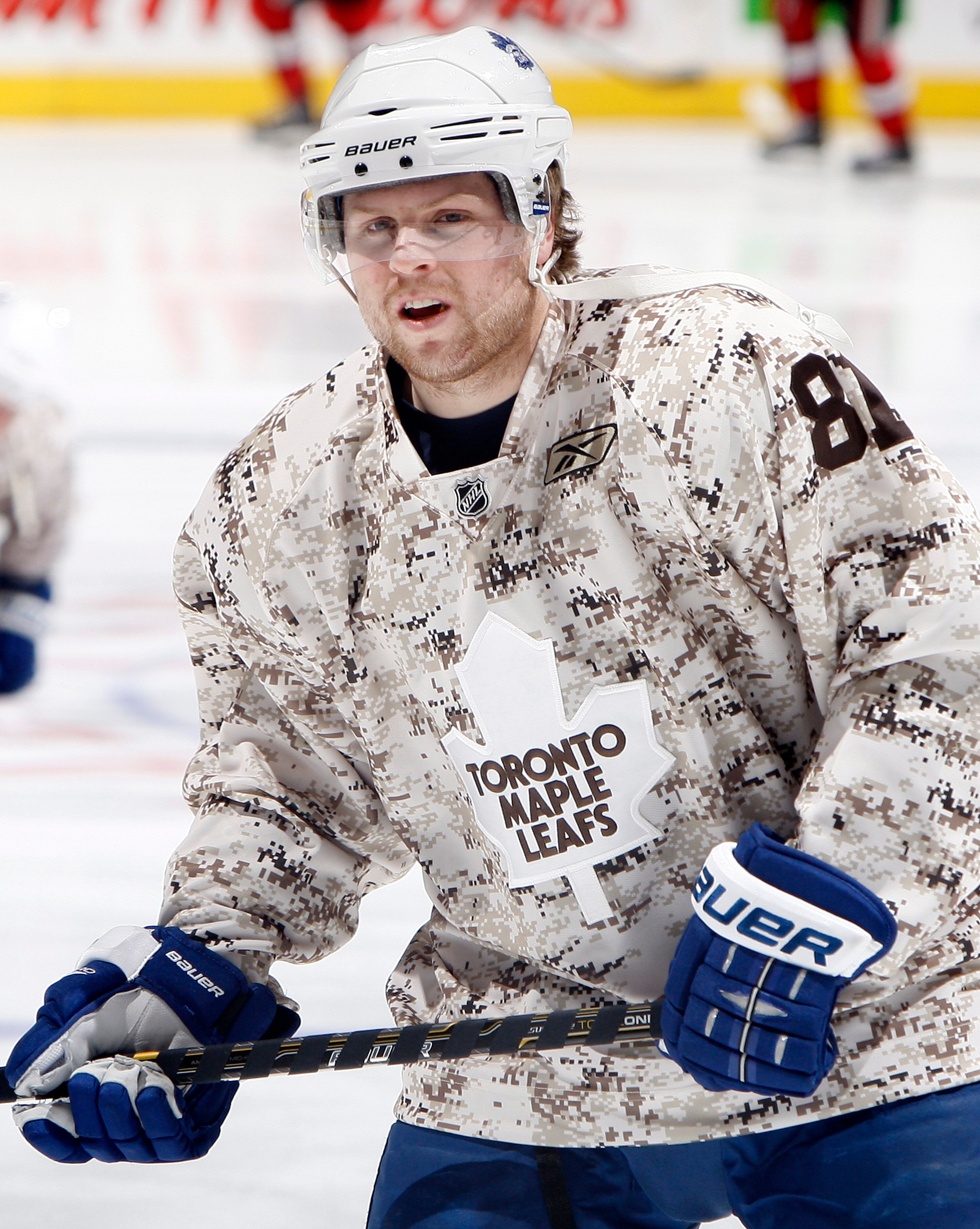 TORONTO, CANADA - FEBRUARY 19:  Phil Kessel #81 of the Toronto Maple Leafs shoots during warmup before taking on the Ottawa Senators at the Air Canada Centre February 19, 2011 in Toronto, Ontario, Canada. (Photo by Abelimages/Getty Images)