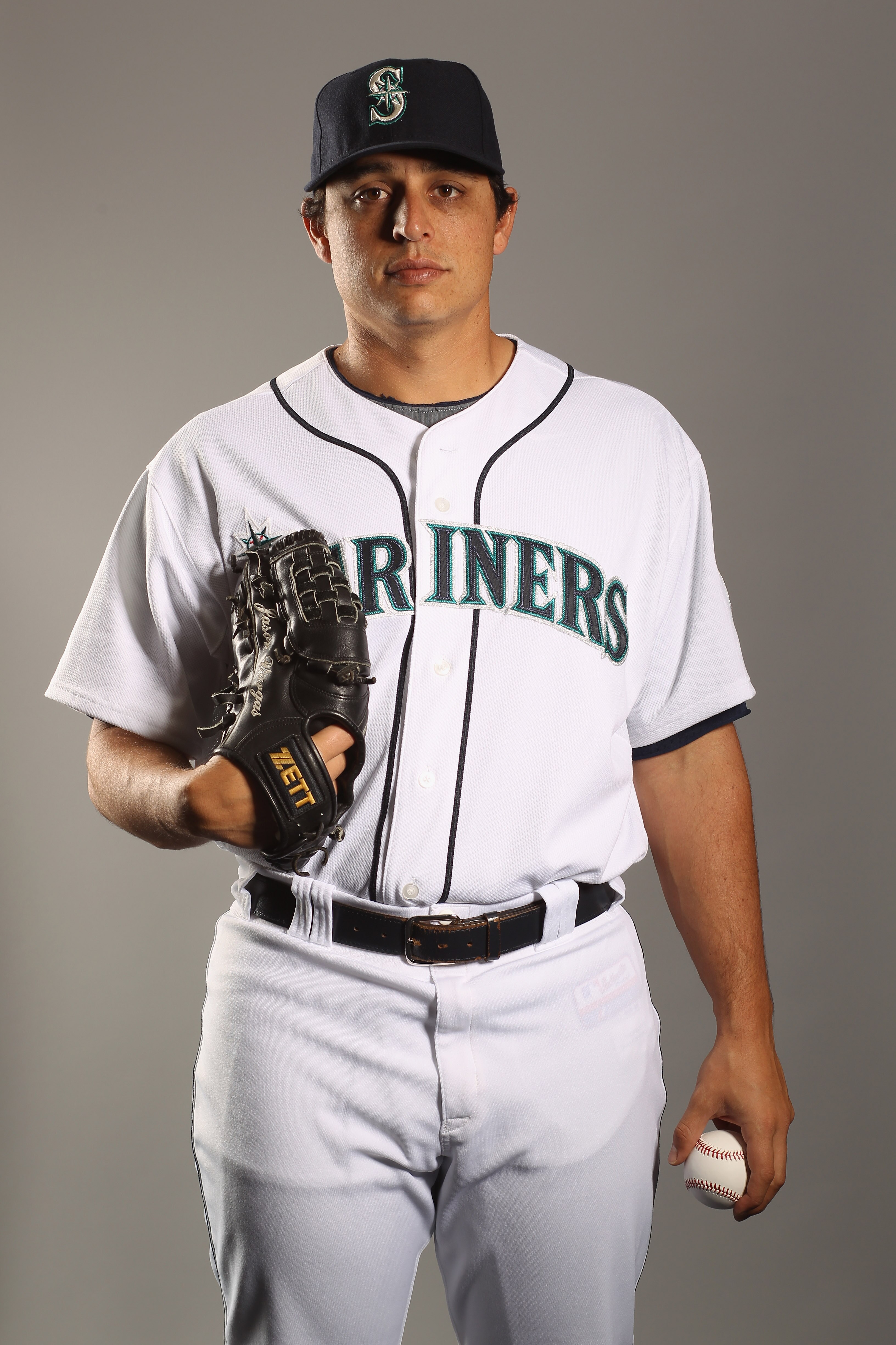 PEORIA, AZ - FEBRUARY 20:  Jason Vargas #38 of the Seattle Mariners poses for a portrait at the Peoria Sports Complex on February 20, 2011 in Peoria, Arizona.  (Photo by Ezra Shaw/Getty Images)