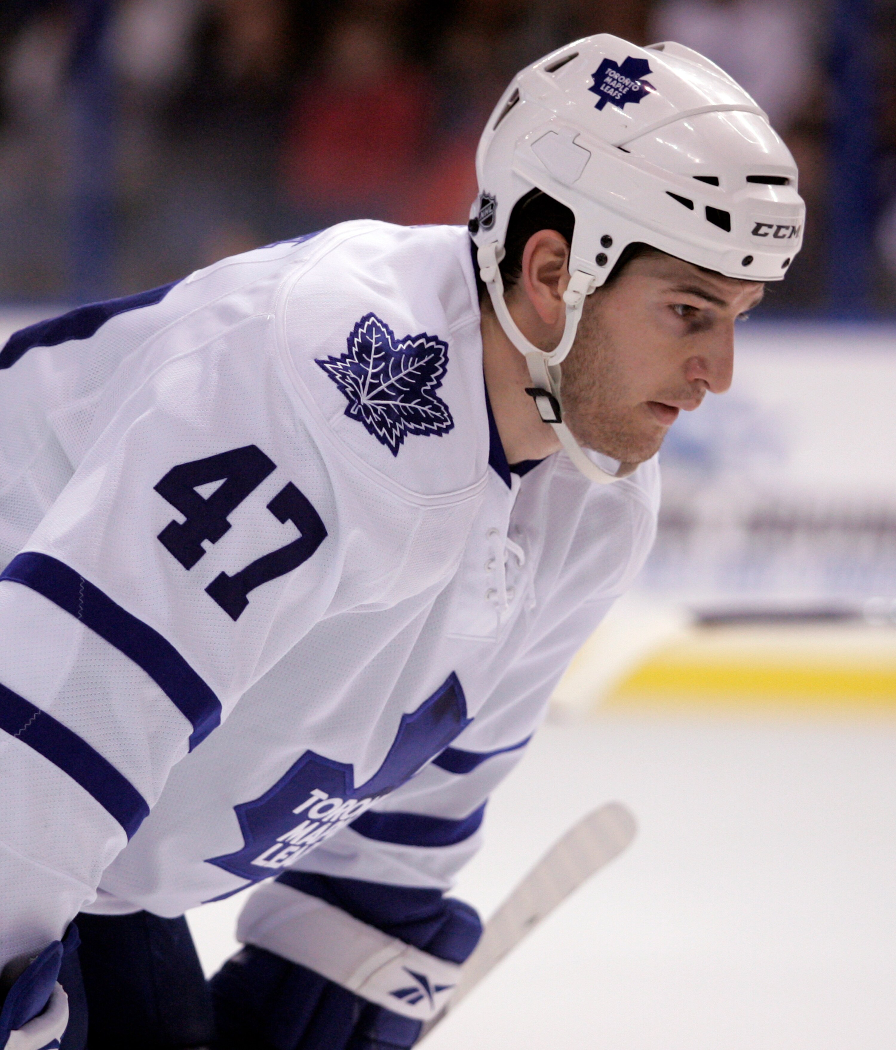 TAMPA, FL - JANUARY 25: Darryl Boyce #47 of the Toronto Maple Leafs skates against the Tampa Bay Lightning at St. Pete Times Forum on January 25, 2011 in Tampa, Florida. The Lightning defeated the Leafs 2-0. (Photo by Justin K. Aller/Getty Images)