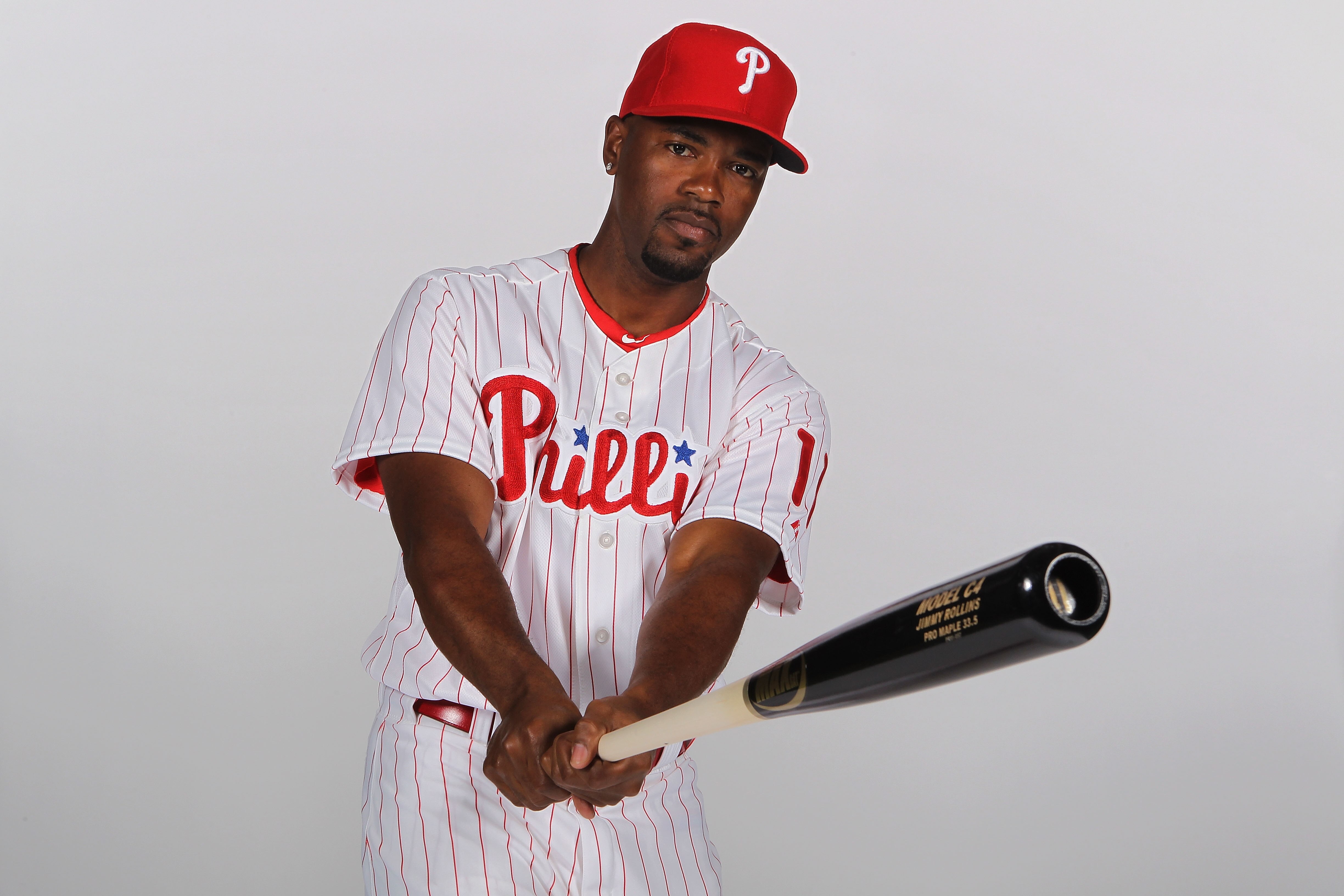 CLEARWATER, FL - FEBRUARY 22: Jimmy Rollins #11 of the Philadelphia Phillies poses for a photo during Spring Training Media Photo Day at Bright House Networks Field on February 22, 2011 in Clearwater, Florida.  (Photo by Nick Laham/Getty Images)