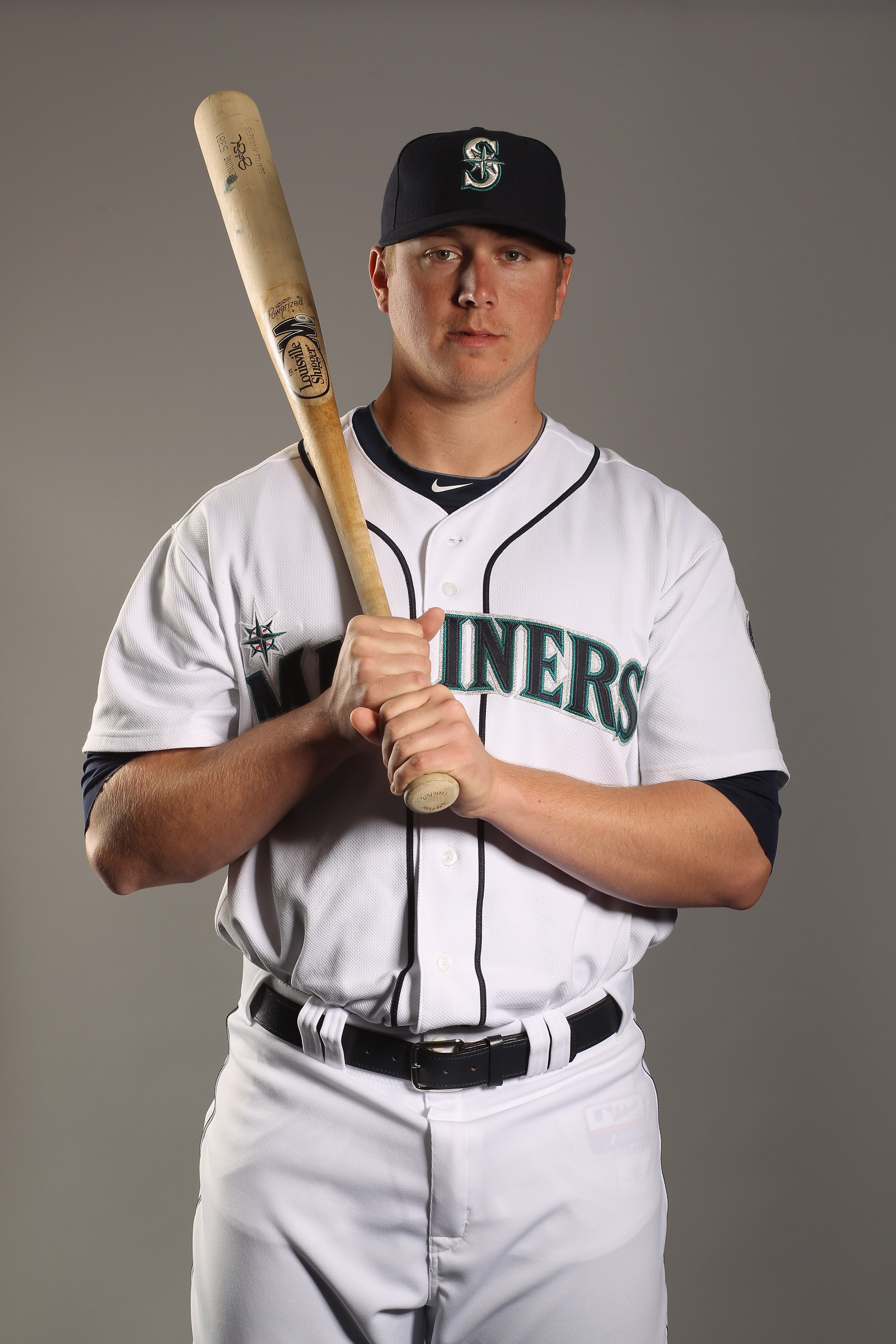 PEORIA, AZ - FEBRUARY 20:  Justin Smoak #17 of the Seattle Mariners poses for a portrait at the Peoria Sports Complex on February 20, 2011 in Peoria, Arizona.  (Photo by Ezra Shaw/Getty Images)