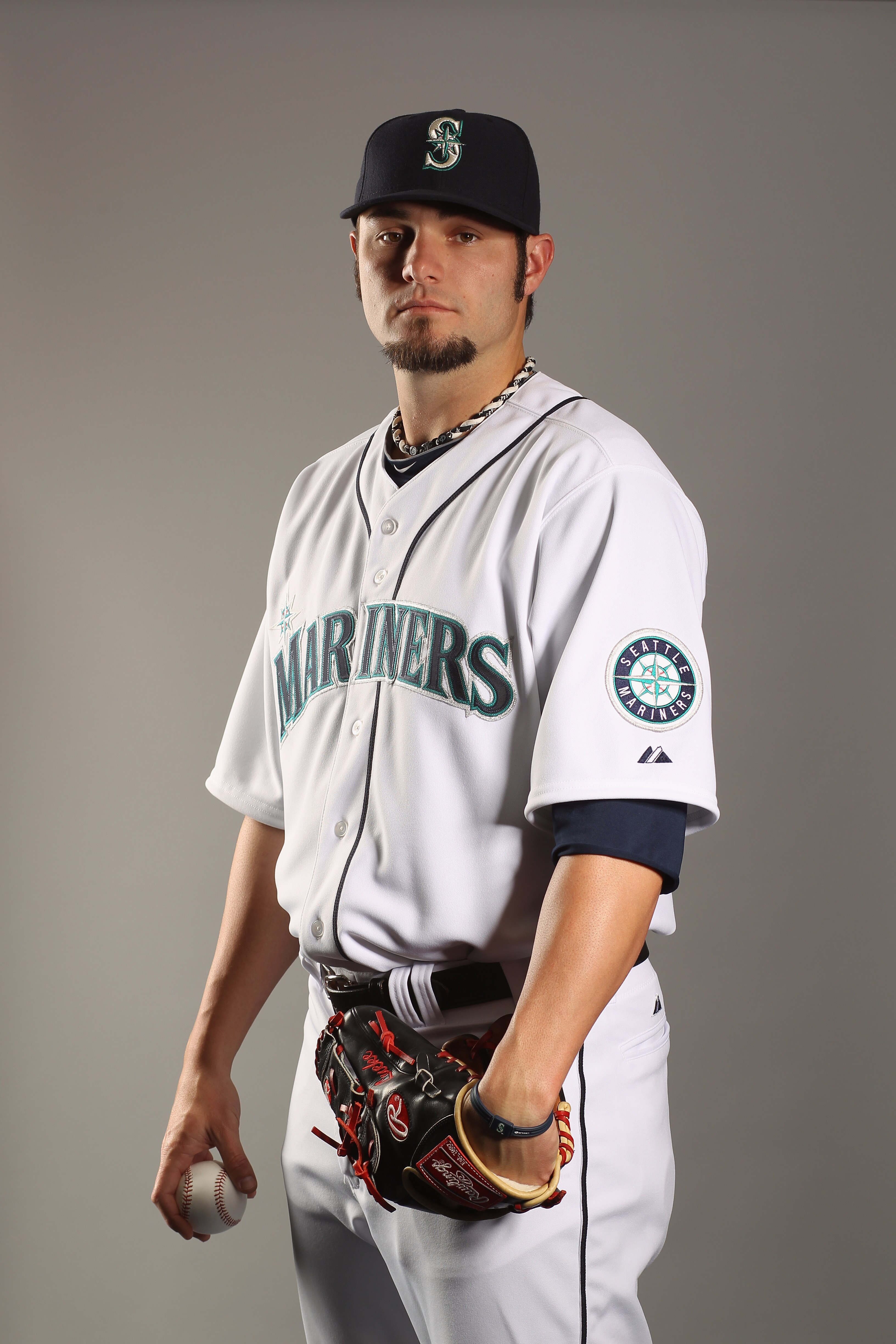 PEORIA, AZ - FEBRUARY 20:  Josh Lueke #71 of the Seattle Mariners poses for a portrait at the Peoria Sports Complex on February 20, 2011 in Peoria, Arizona.  (Photo by Ezra Shaw/Getty Images)