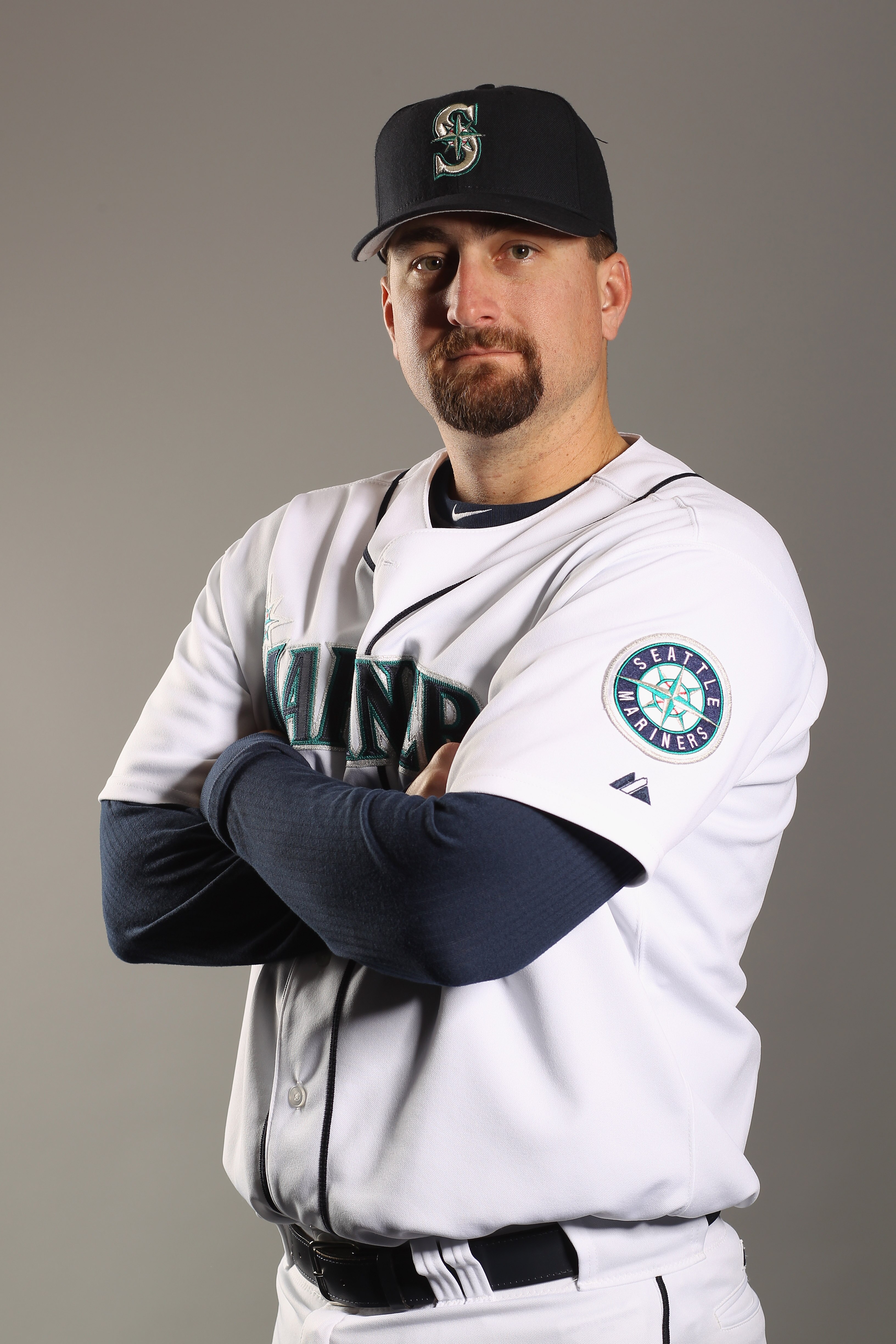 PEORIA, AZ - FEBRUARY 20: Coach Jason Phillips of the Seattle Mariners poses for a portrait at the Peoria Sports Complex on February 20, 2011 in Peoria, Arizona.  (Photo by Ezra Shaw/Getty Images)