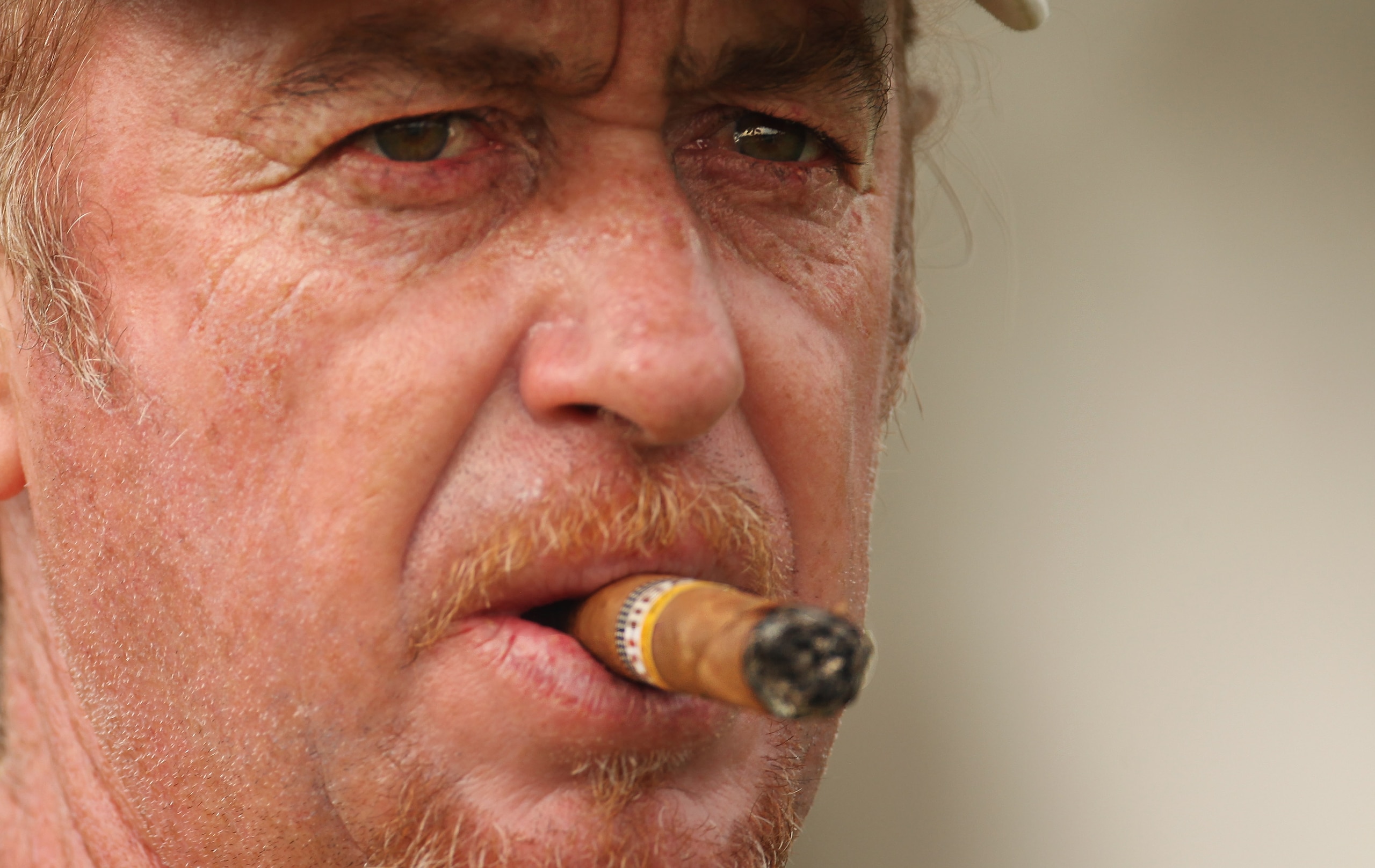 DUBAI, UNITED ARAB EMIRATES - FEBRUARY 9: Miguel Angel Jimenez of Spain looks on during the pro-am for the 2011 Omega Dubai desert Classic held on the Majilis Course at the Emirates Golf Club on February 9, 2011 in Dubai, United Arab Emirates. (Photo by DUBAI, UNITED ARAB EMIRATES - FEBRUARY 9: Miguel Angel Jimenez of Spain looks on during the pro-am for the 2011 Omega Dubai desert Classic held on the Majilis Course at the Emirates Golf Club on February 9, 2011 in Dubai, United Arab Emirates. (Photo by