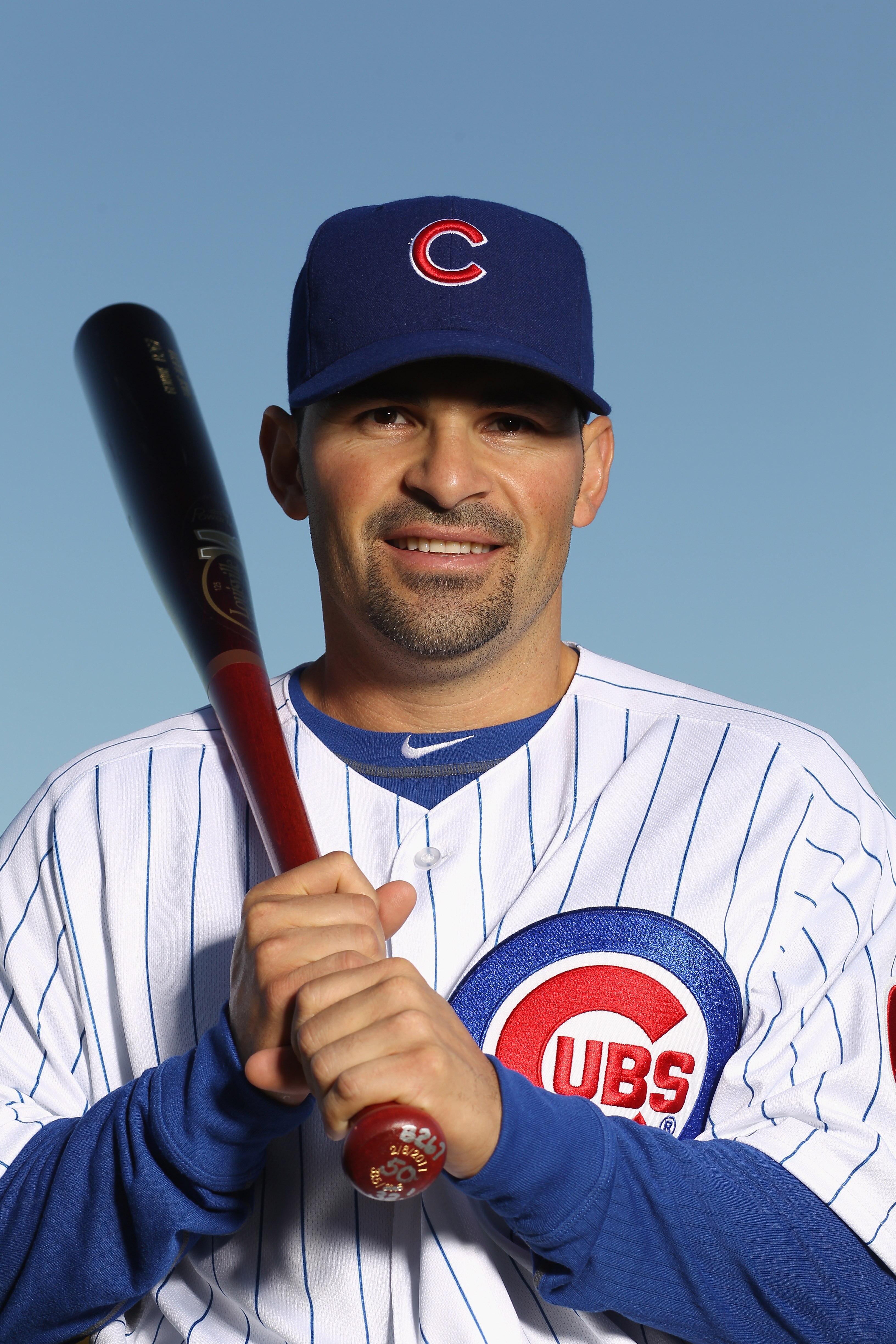 MESA, AZ - FEBRUARY 22:  Augie Ojeda #50 of the Chicago Cubs poses for a portrait during media photo day at Finch Park on February 22, 2011 in Mesa, Arizona.  (Photo by Ezra Shaw/Getty Images)