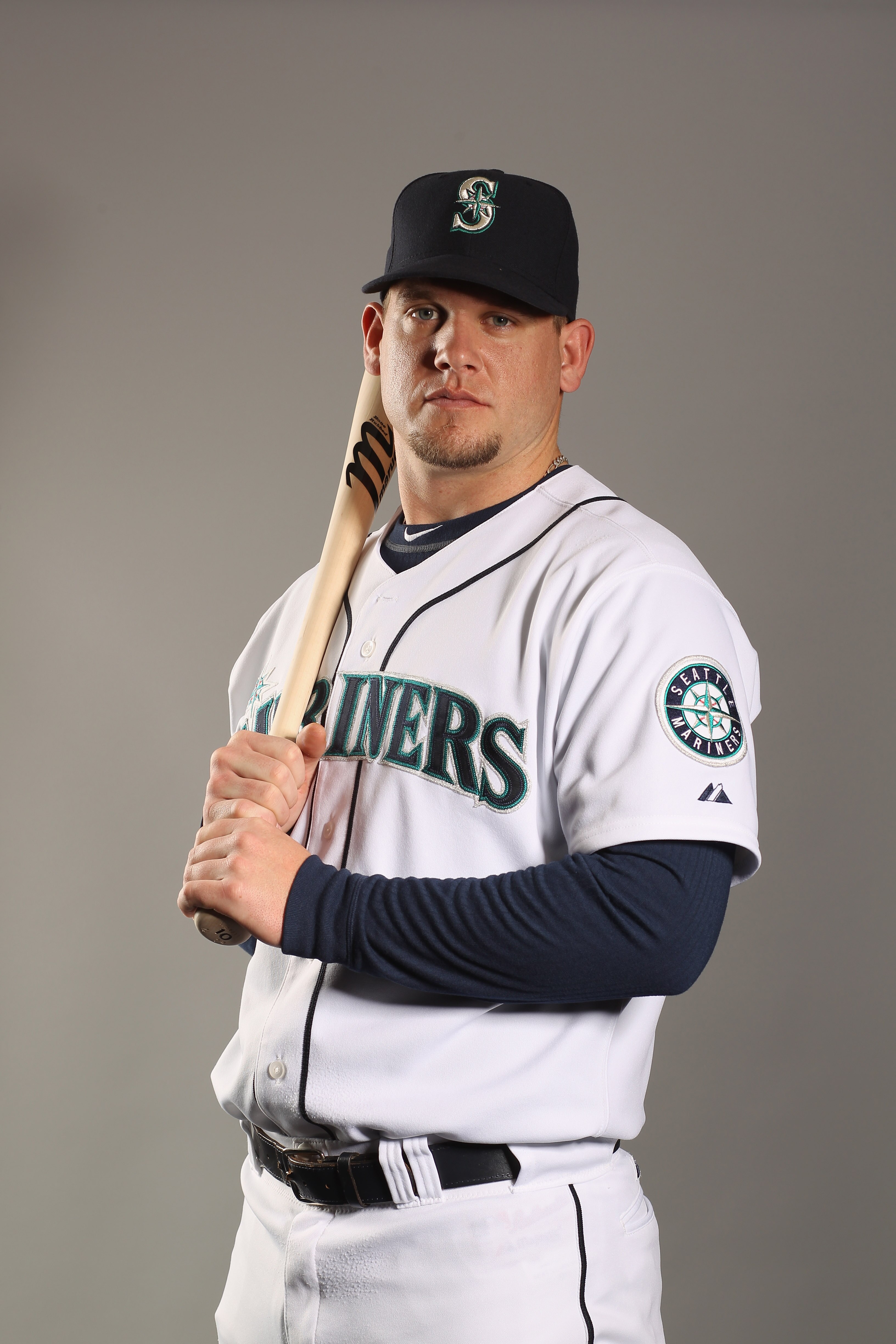 PEORIA, AZ - FEBRUARY 20:  Adam Moore #10 of the Seattle Mariners poses for a portrait at the Peoria Sports Complex on February 20, 2011 in Peoria, Arizona.  (Photo by Ezra Shaw/Getty Images)