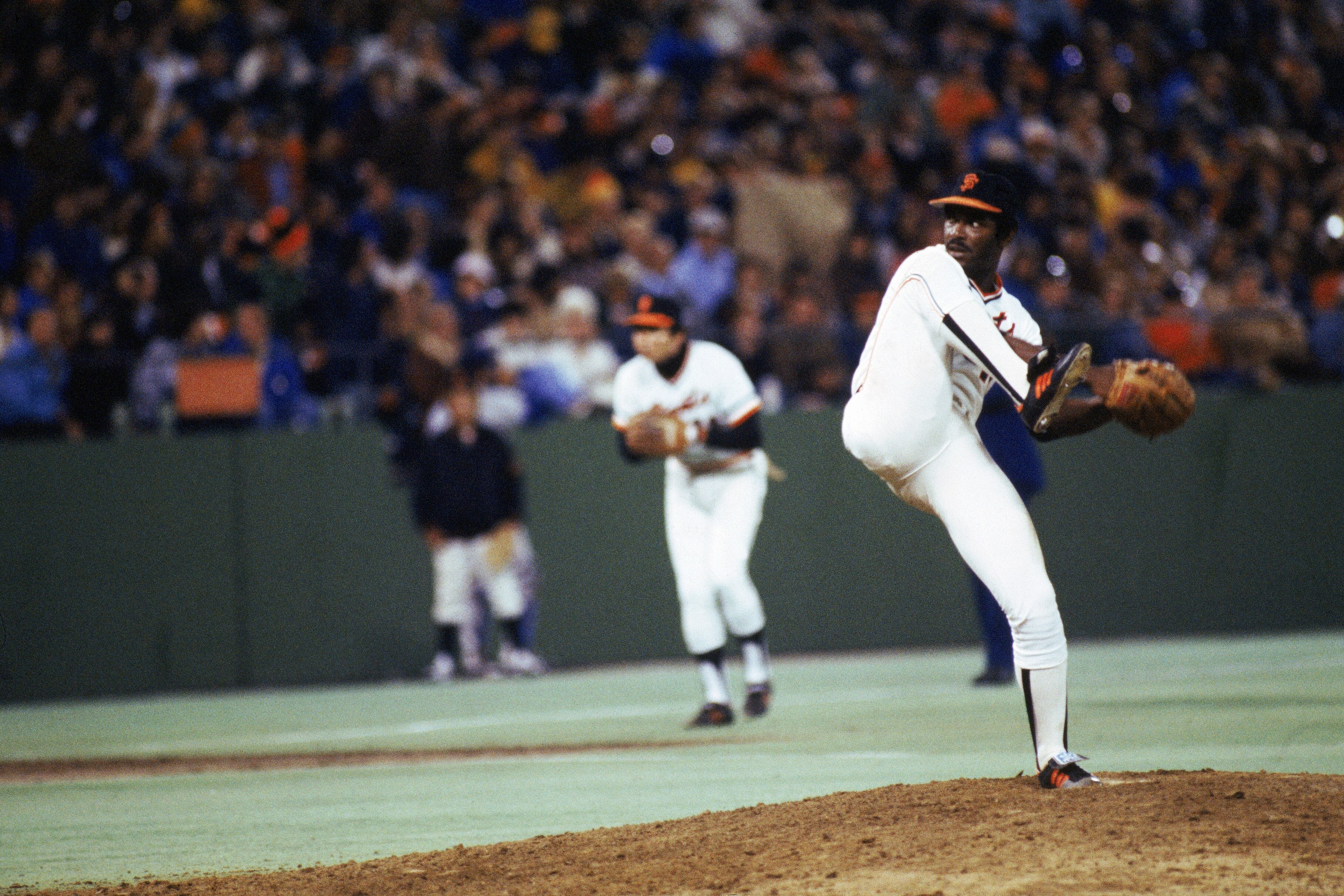 SAN FRANCISCO - 1979:  Vida Blue #14 of the San Francisco Giants winds up a pitch during a 1979 game at Candlestick Park in San Francisco, California. (Photo by Getty Images)