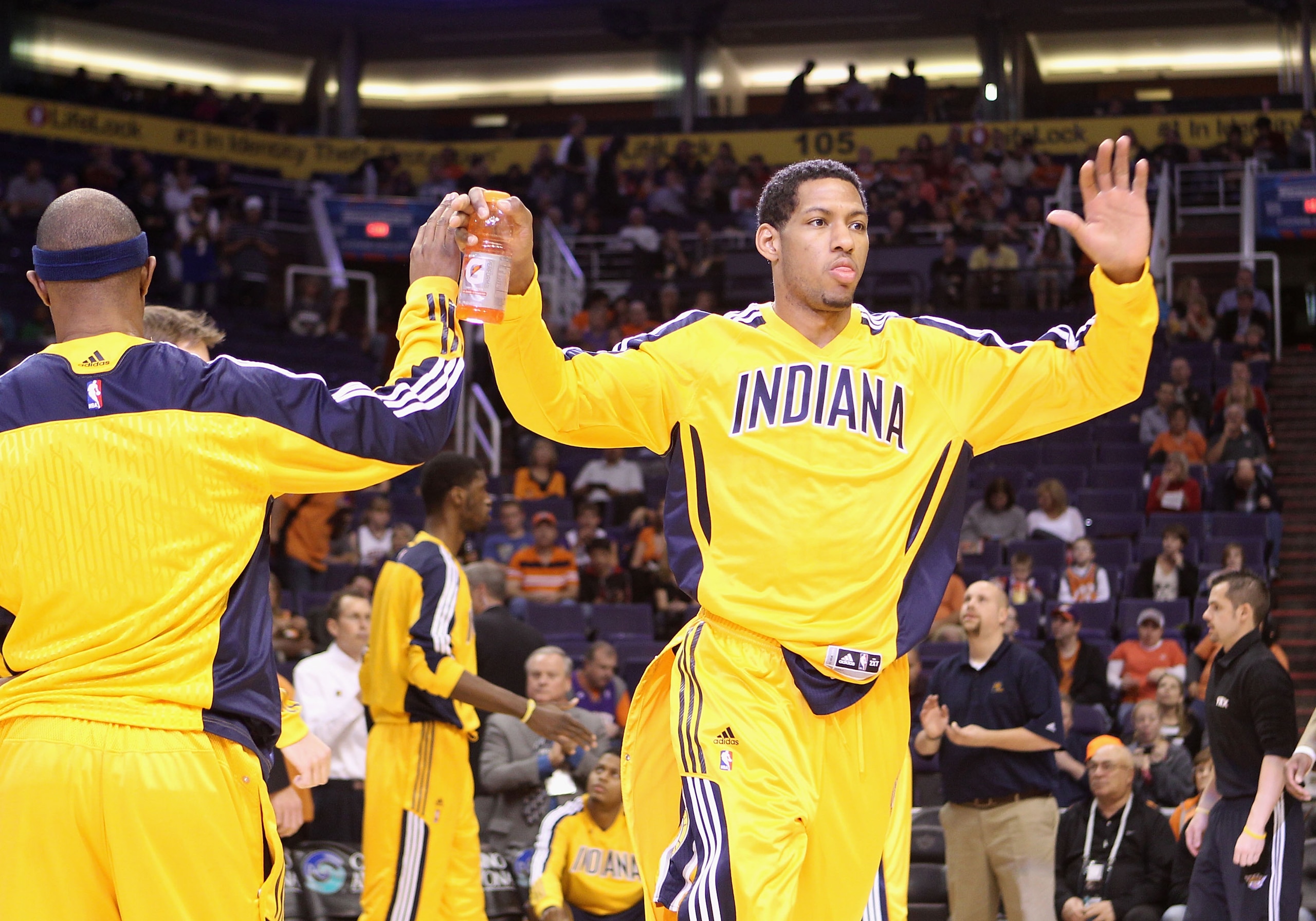 PHOENIX - DECEMBER 03: Danny Granger #33 of the Indiana Pacers is introduced before the NBA game against the Phoenix Suns at US Airways Center on December 3, 2010 in Phoenix, Arizona. NOTE TO USER: User expressly acknowledges and agrees that, by download PHOENIX - DECEMBER 03: Danny Granger #33 of the Indiana Pacers is introduced before the NBA game against the Phoenix Suns at US Airways Center on December 3, 2010 in Phoenix, Arizona. NOTE TO USER: User expressly acknowledges and agrees that, by download