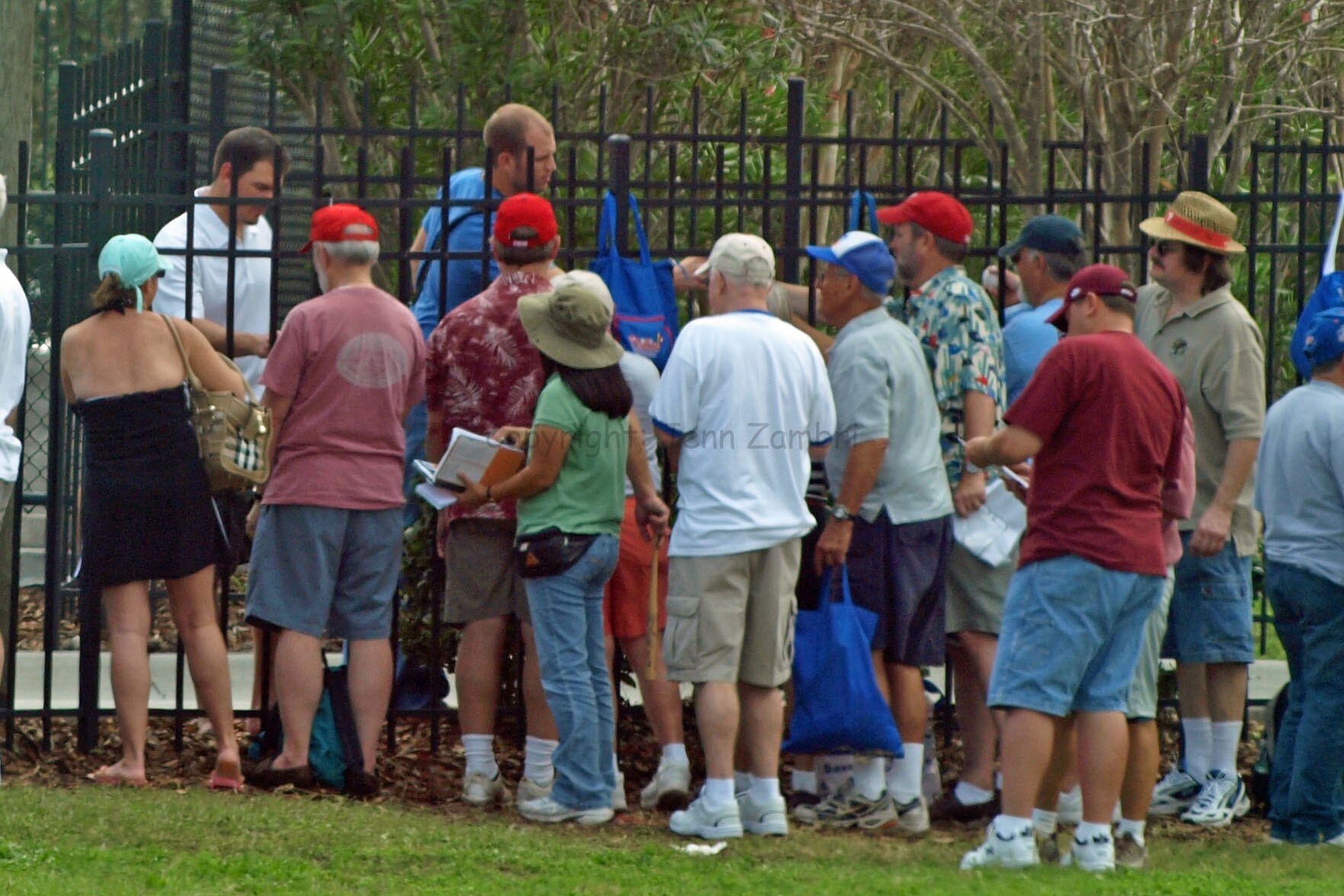 Players signing autographs / Jenn Zambri