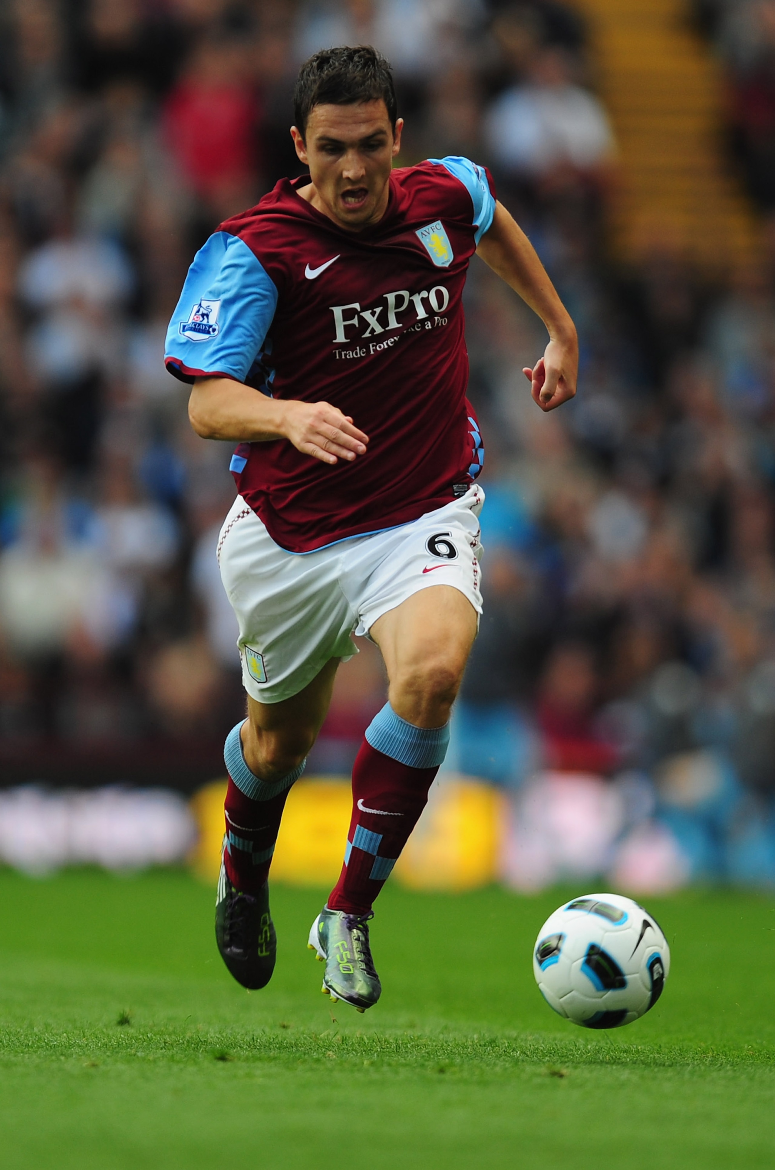 BIRMINGHAM, ENGLAND - AUGUST 14:  Stewart Downing of Aston Villa in action during the Barclays Premier League match between Aston Villa and West Ham United at Villa Park on August 14, 2010 in Birmingham, England.  (Photo by Jamie McDonald/Getty Images)