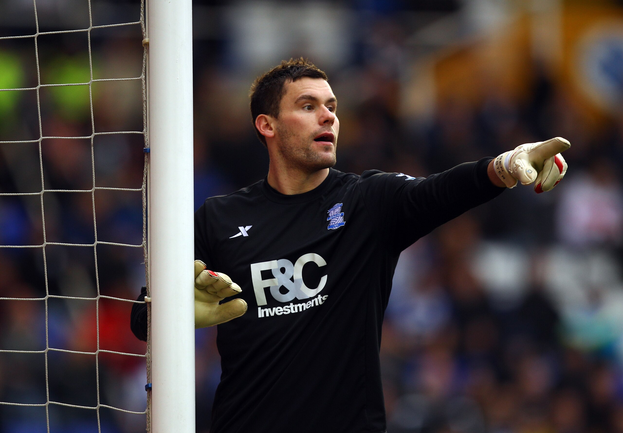 BIRMINGHAM, ENGLAND - JANUARY 16:  Birmingham goalkeeper Ben Foster in action during the Barclays Premier League match between Birmingham City and Aston Villa at St.Andrews on January 16, 2011 in Birmingham, England.  (Photo by Richard Heathcote/Getty Ima