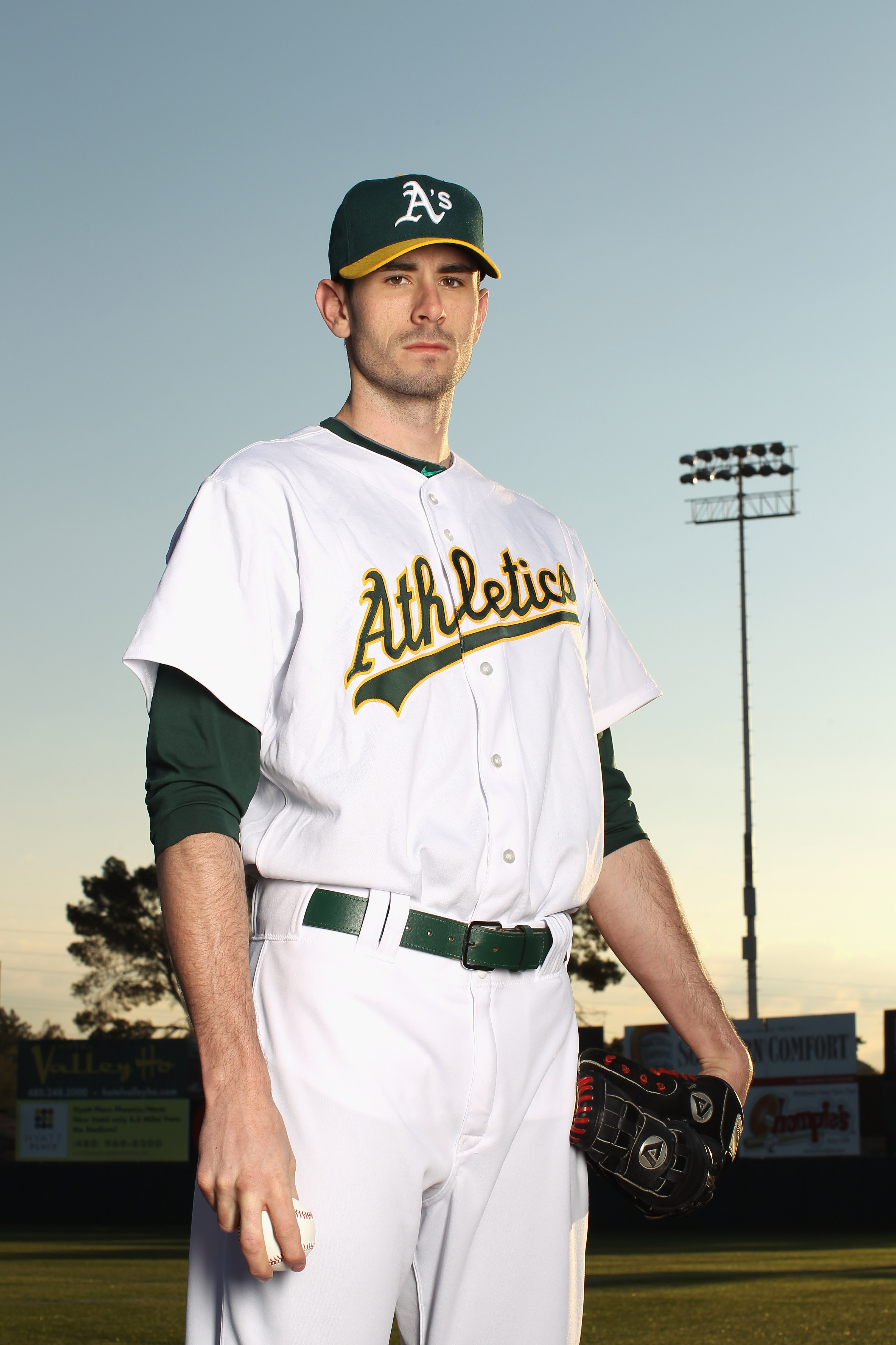 PHOENIX, AZ - FEBRUARY 24:  Brandon McCarthy #32 of the Oakland Athletics poses for a portrait during media photo day at Phoenix Municipal Stadium on February 24, 2011 in Phoenix, Arizona.  (Photo by Ezra Shaw/Getty Images)