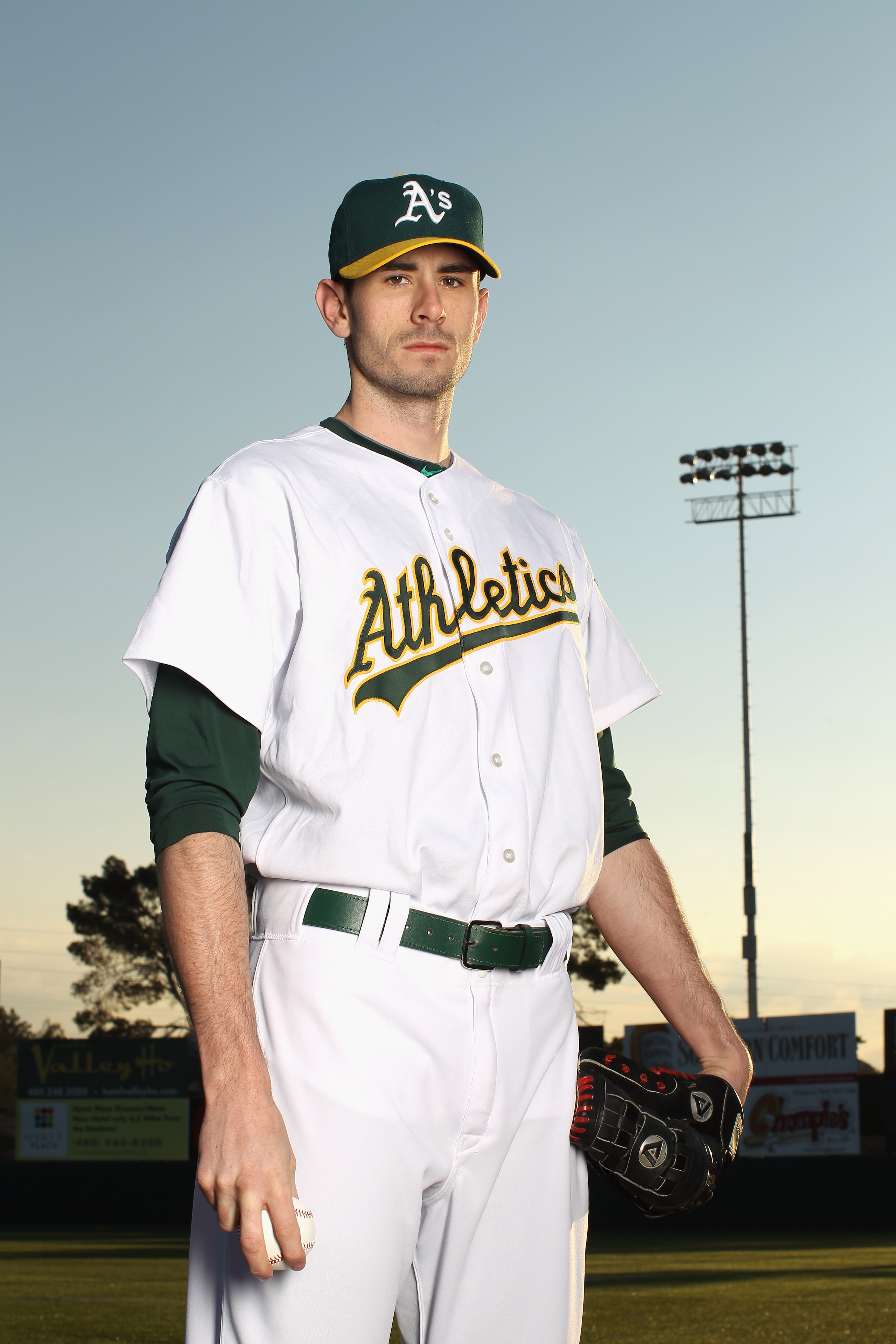 PHOENIX, AZ - FEBRUARY 24:  Brandon McCarthy #32 of the Oakland Athletics poses for a portrait during media photo day at Phoenix Municipal Stadium on February 24, 2011 in Phoenix, Arizona.  (Photo by Ezra Shaw/Getty Images)