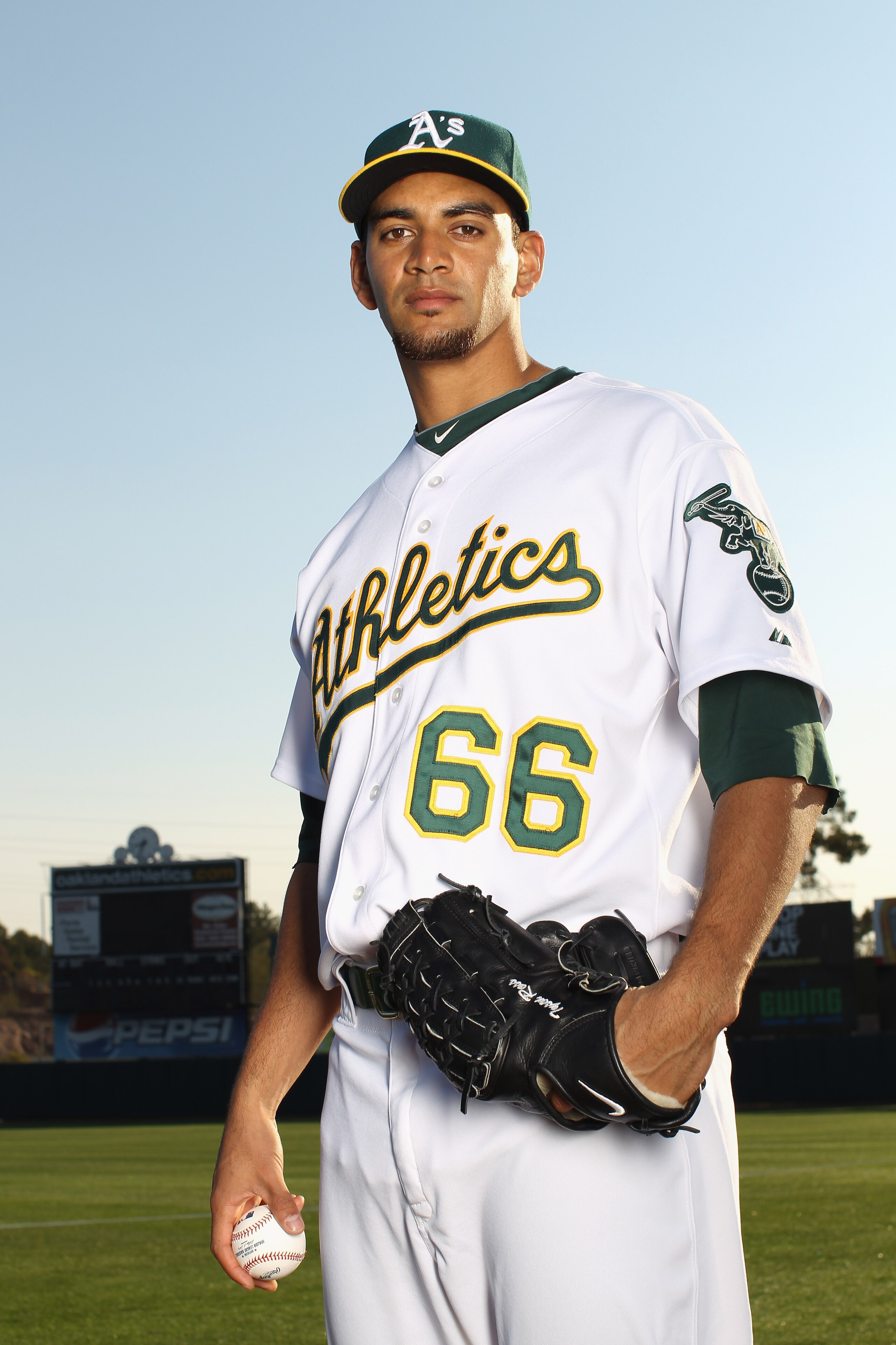 PHOENIX, AZ - FEBRUARY 24:  Tyson Ross #66 of the Oakland Athletics poses for a portrait during media photo day at Phoenix Municipal Stadium on February 24, 2011 in Phoenix, Arizona.  (Photo by Ezra Shaw/Getty Images)