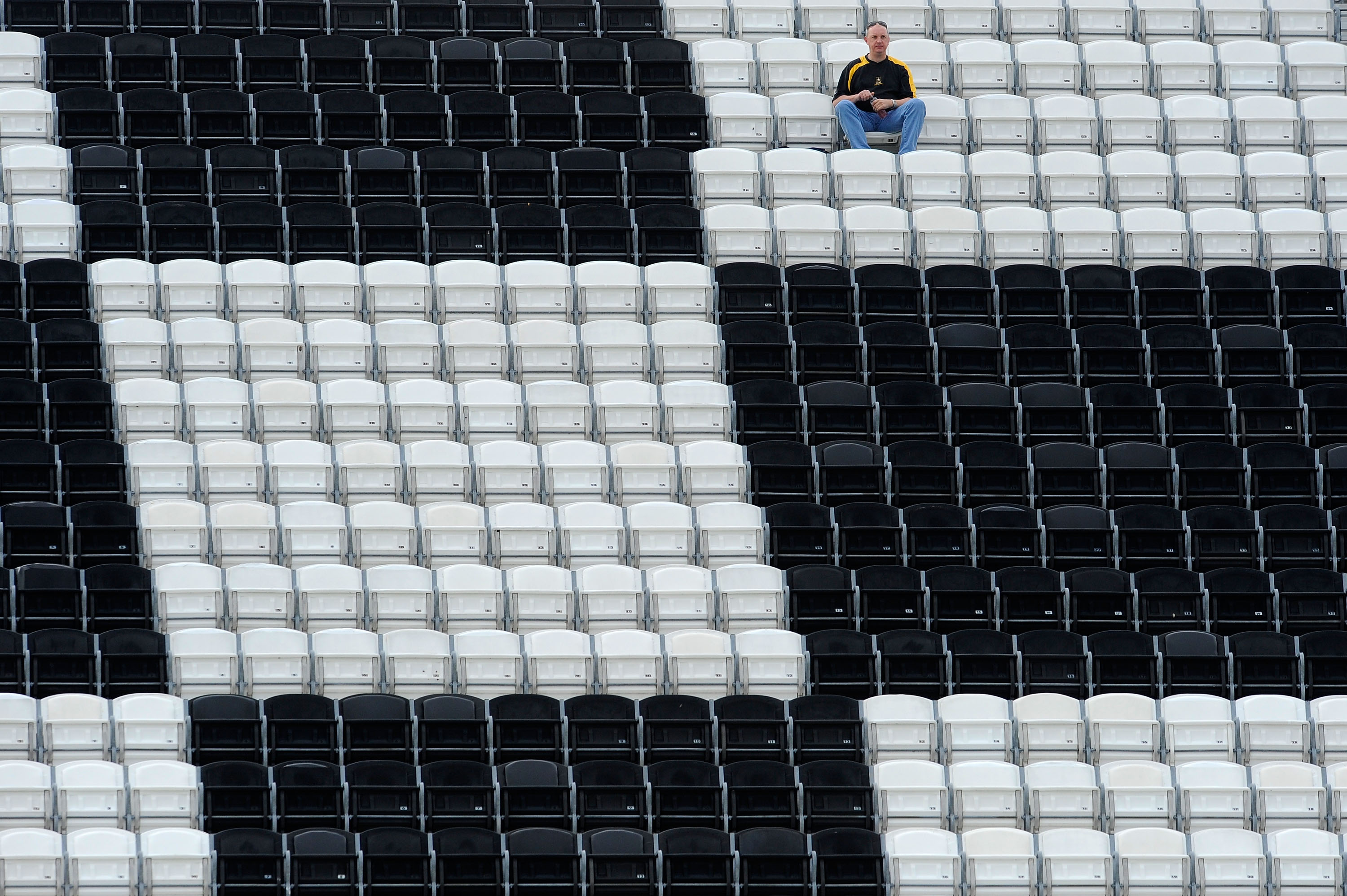 DAYTONA BEACH, FL - FEBRUARY 16:  A general view of the bleachers during practice for the NASCAR Sprint Cup Series Daytona 500 at Daytona International Speedway on February 16, 2011 in Daytona Beach, Florida.  (Photo by Jared C. Tilton/Getty Images for NA